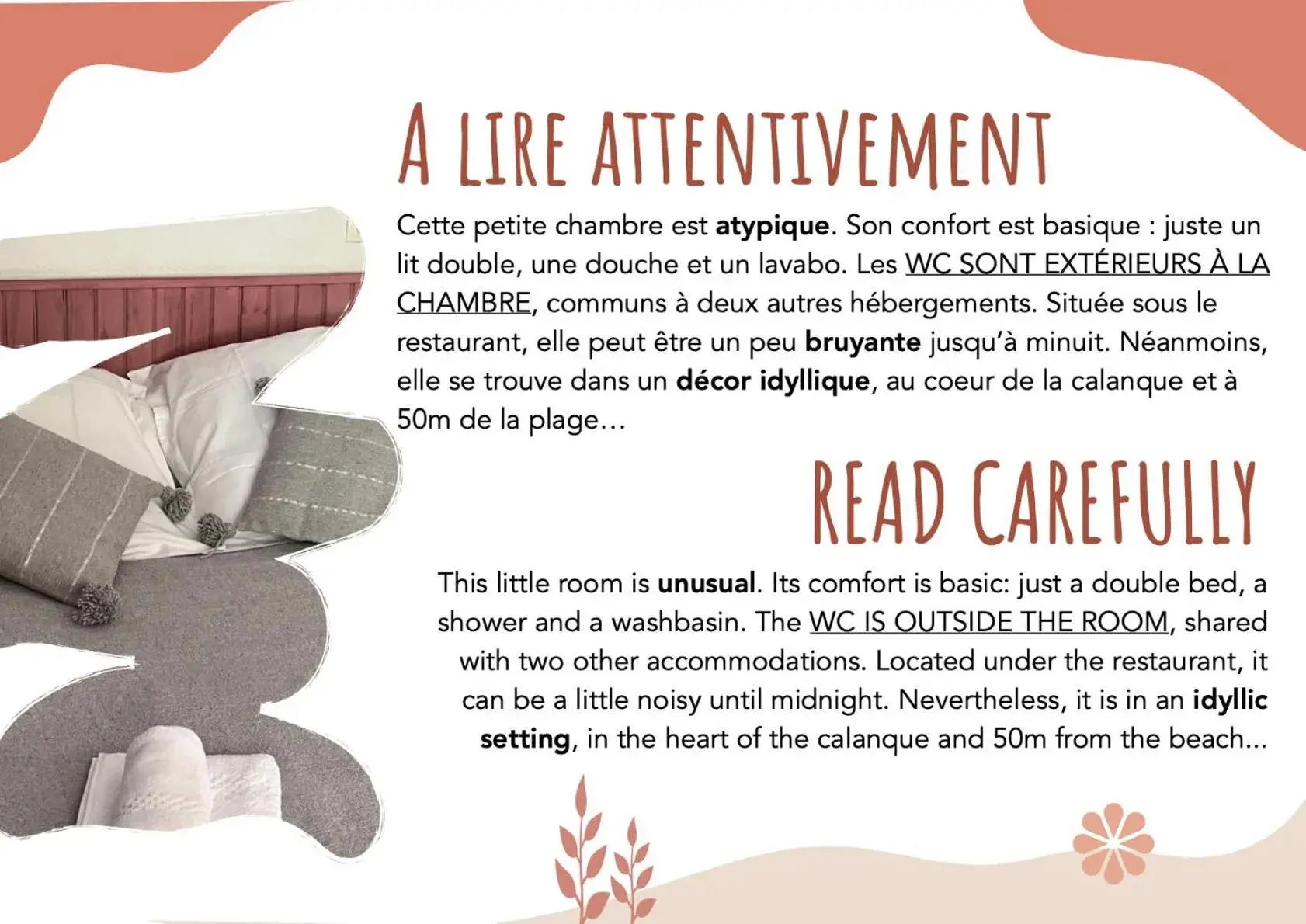 Economy Double Room in La Calanque de Figuerolles Economy Double Room in La Calanque de Figuerolles