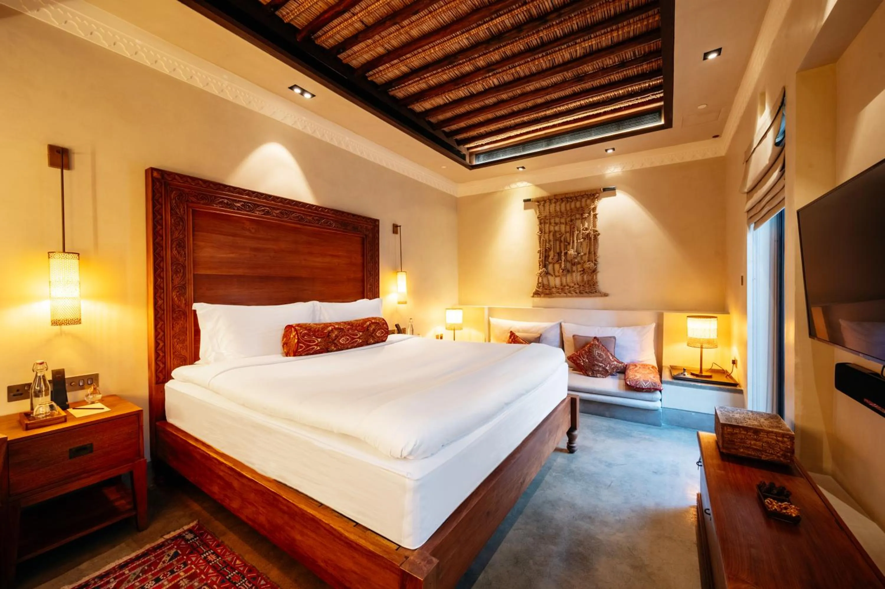 Bed in The Chedi Al Bait, Sharjah