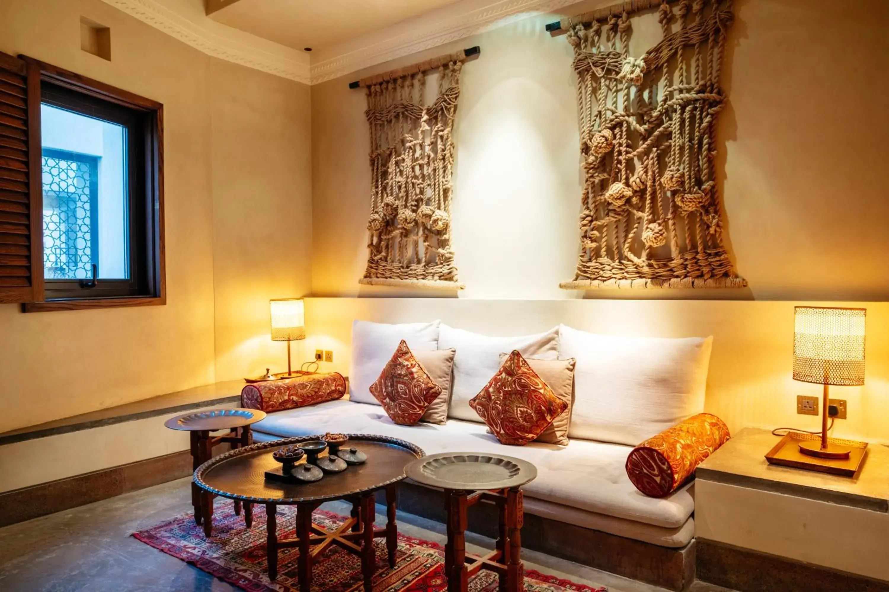 Living room in The Chedi Al Bait, Sharjah Living room in The Chedi Al Bait, Sharjah