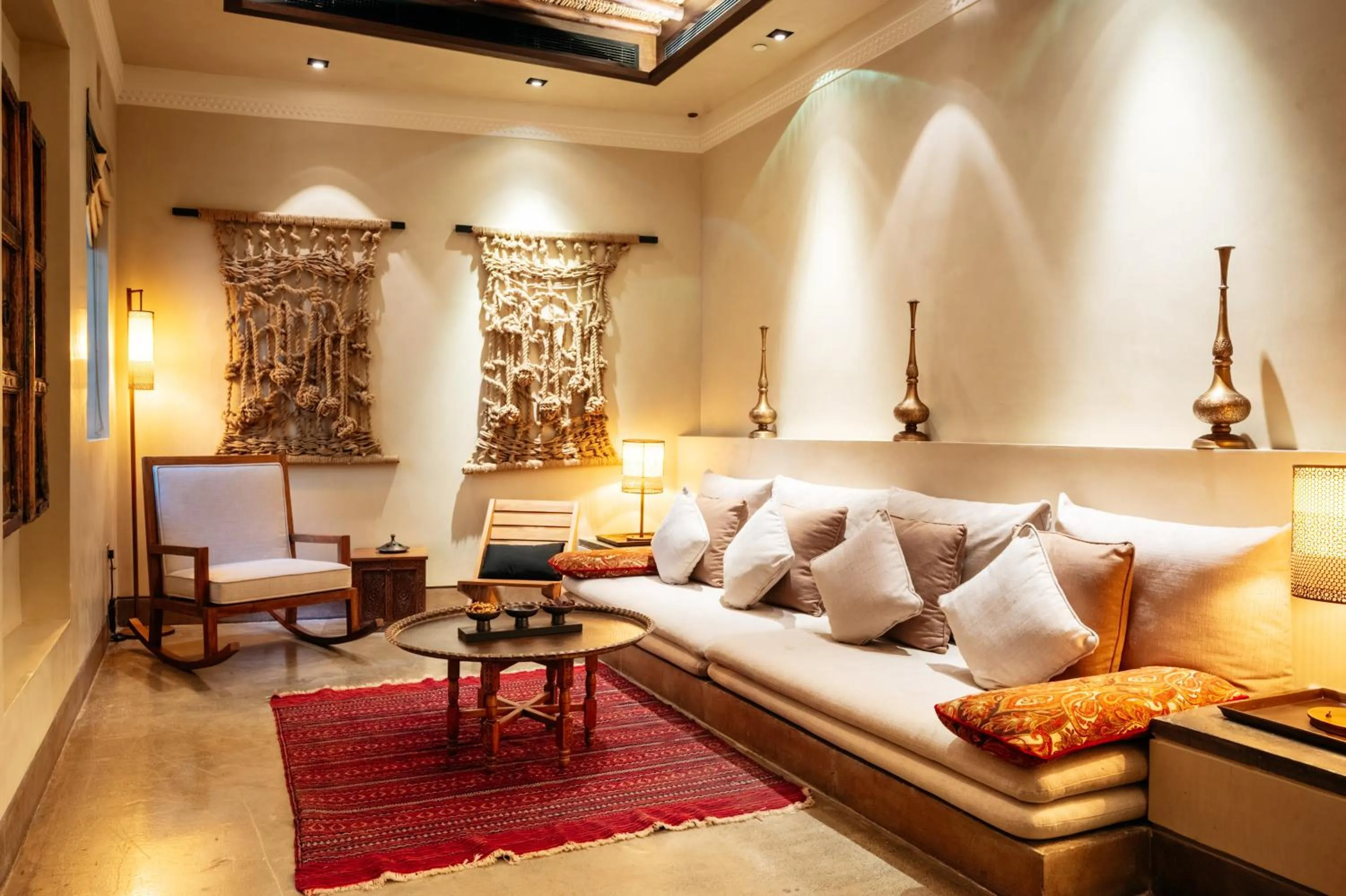 Living room in The Chedi Al Bait, Sharjah