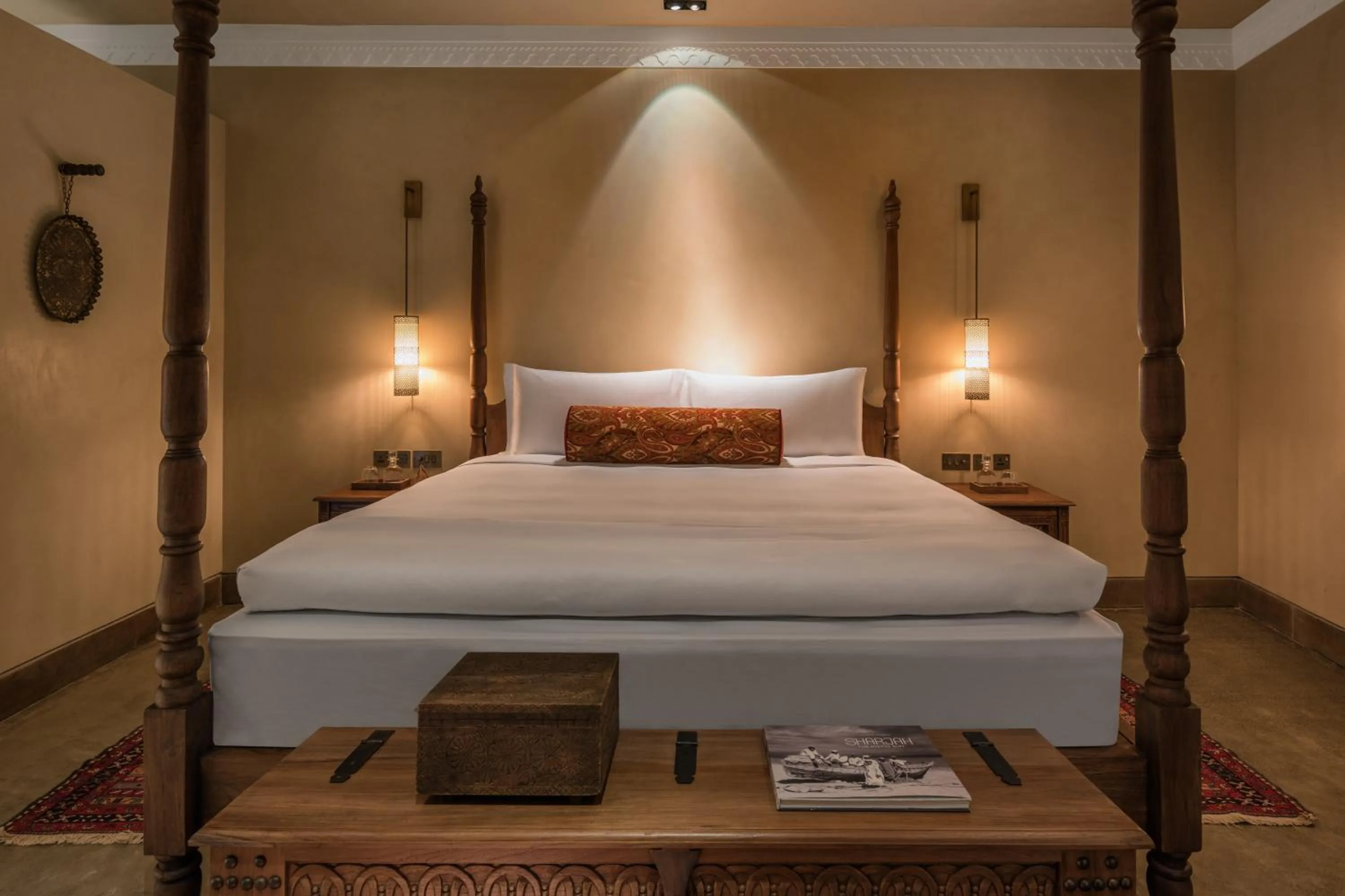 Bed in The Chedi Al Bait, Sharjah