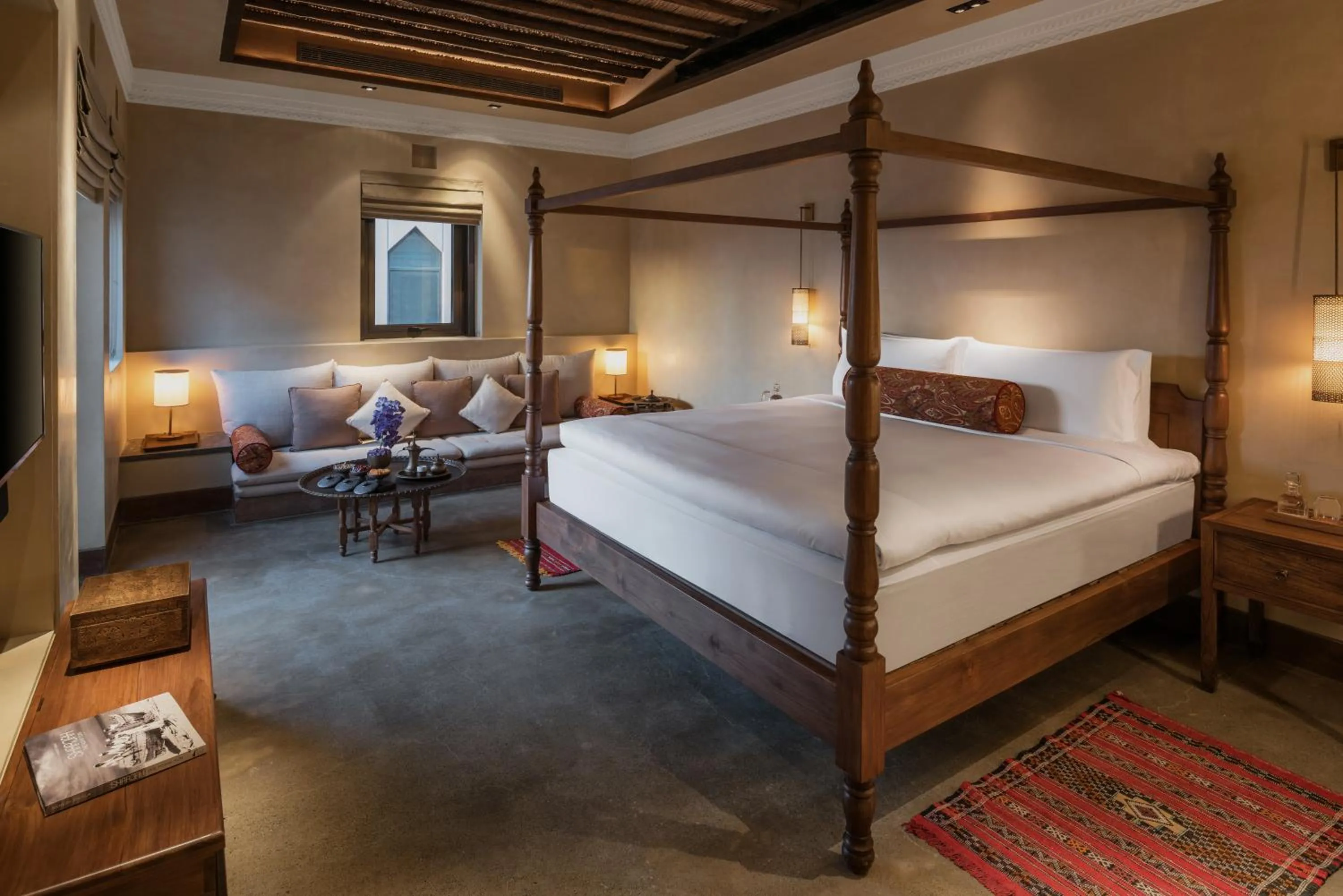 Bed in The Chedi Al Bait, Sharjah