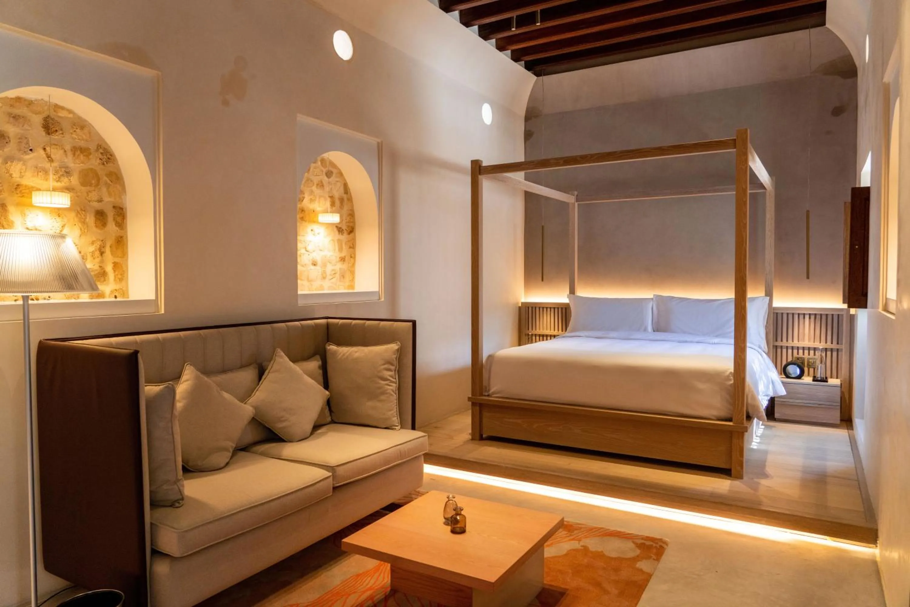 Bed in The Chedi Al Bait, Sharjah