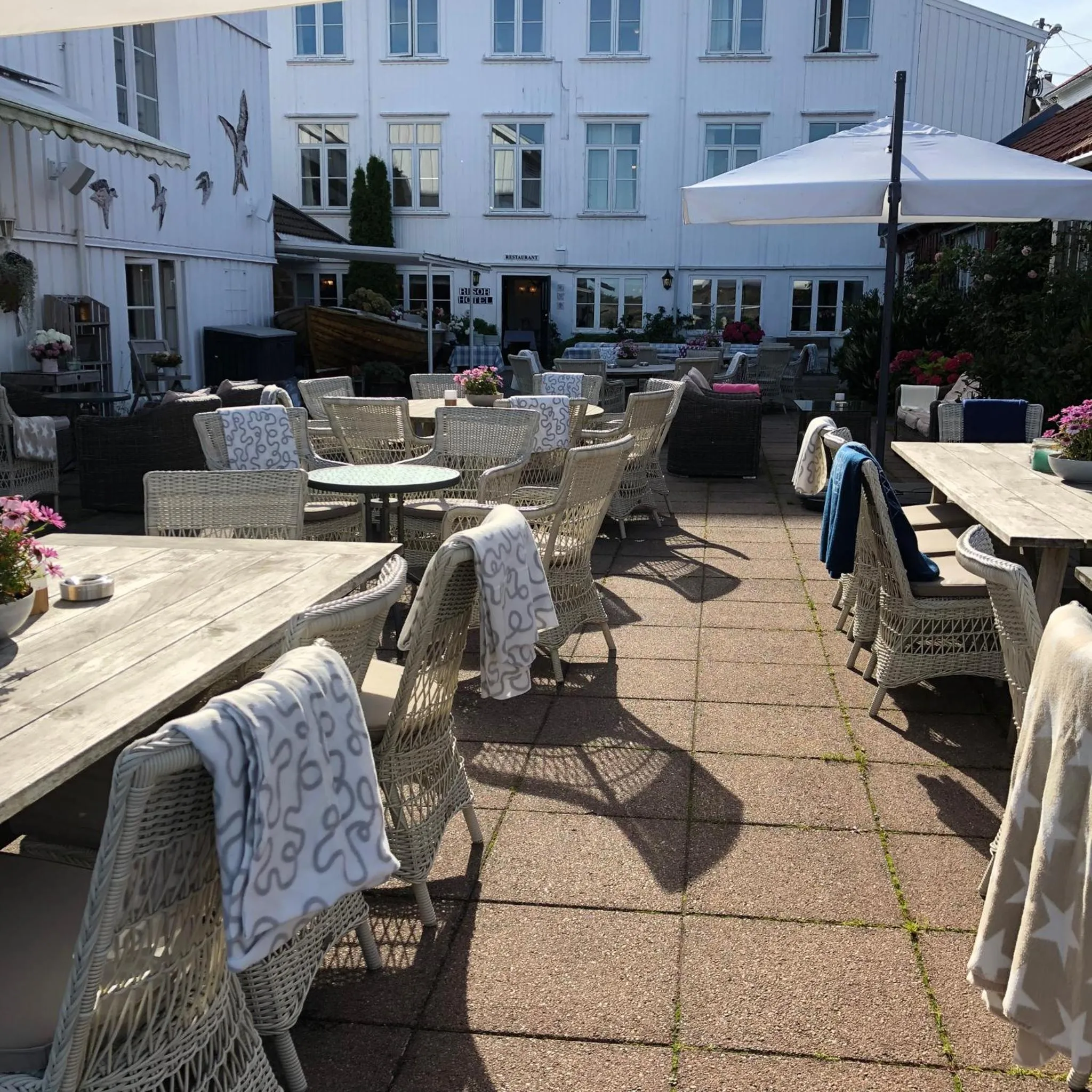 Patio in Risør Hotel