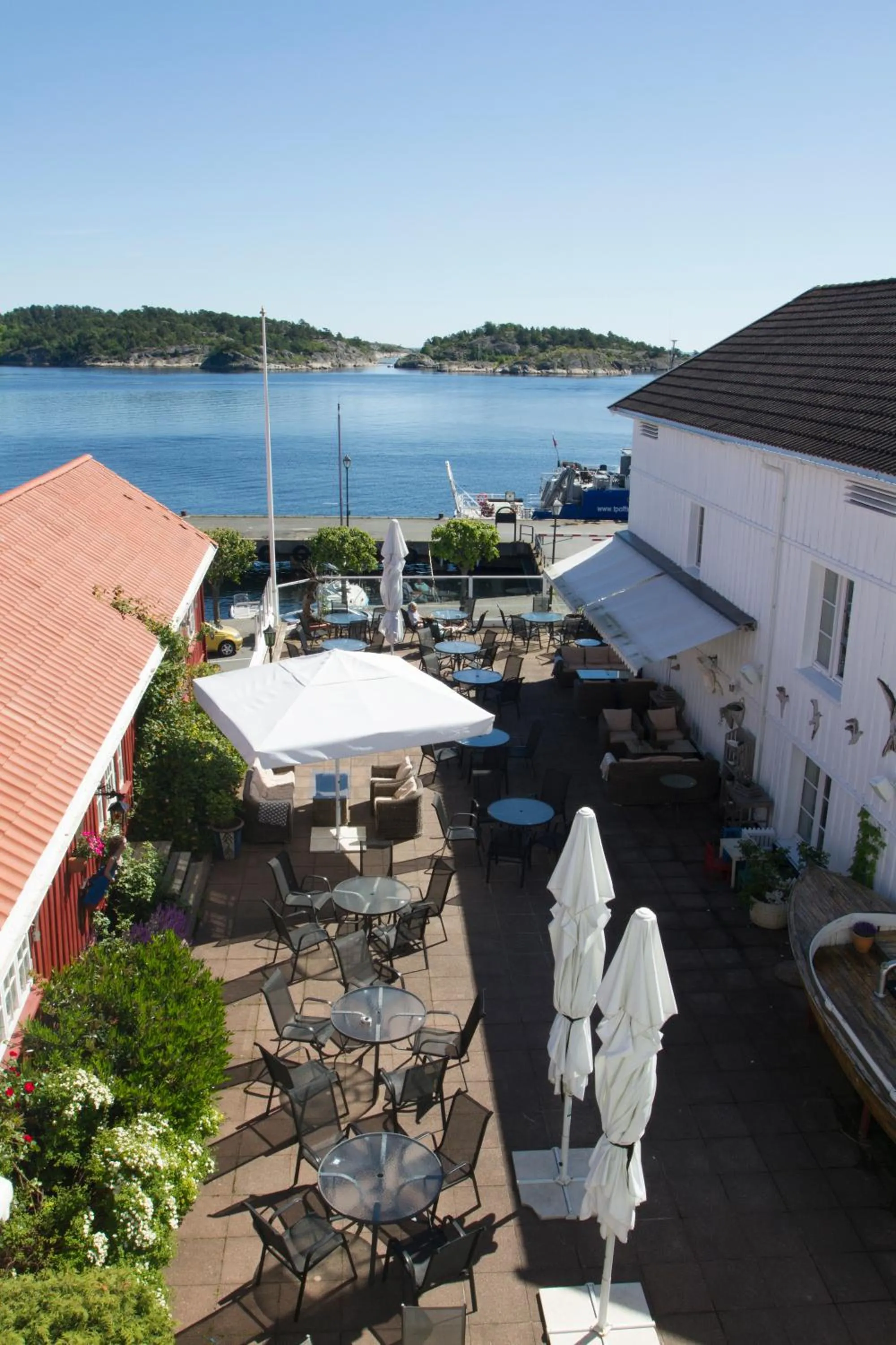 Balcony/Terrace in Risør Hotel