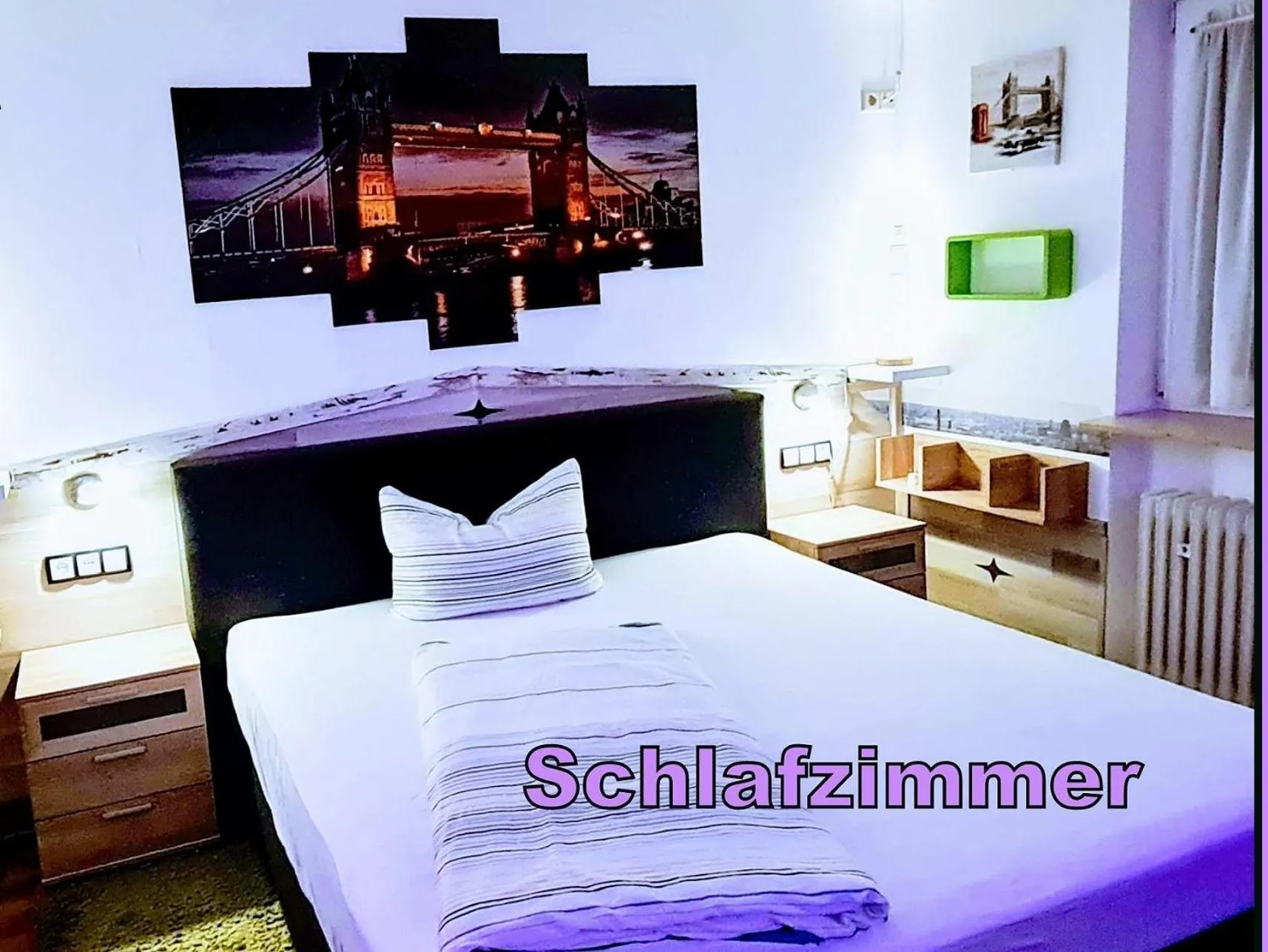 Bed in Hotel Garni Rodenbach