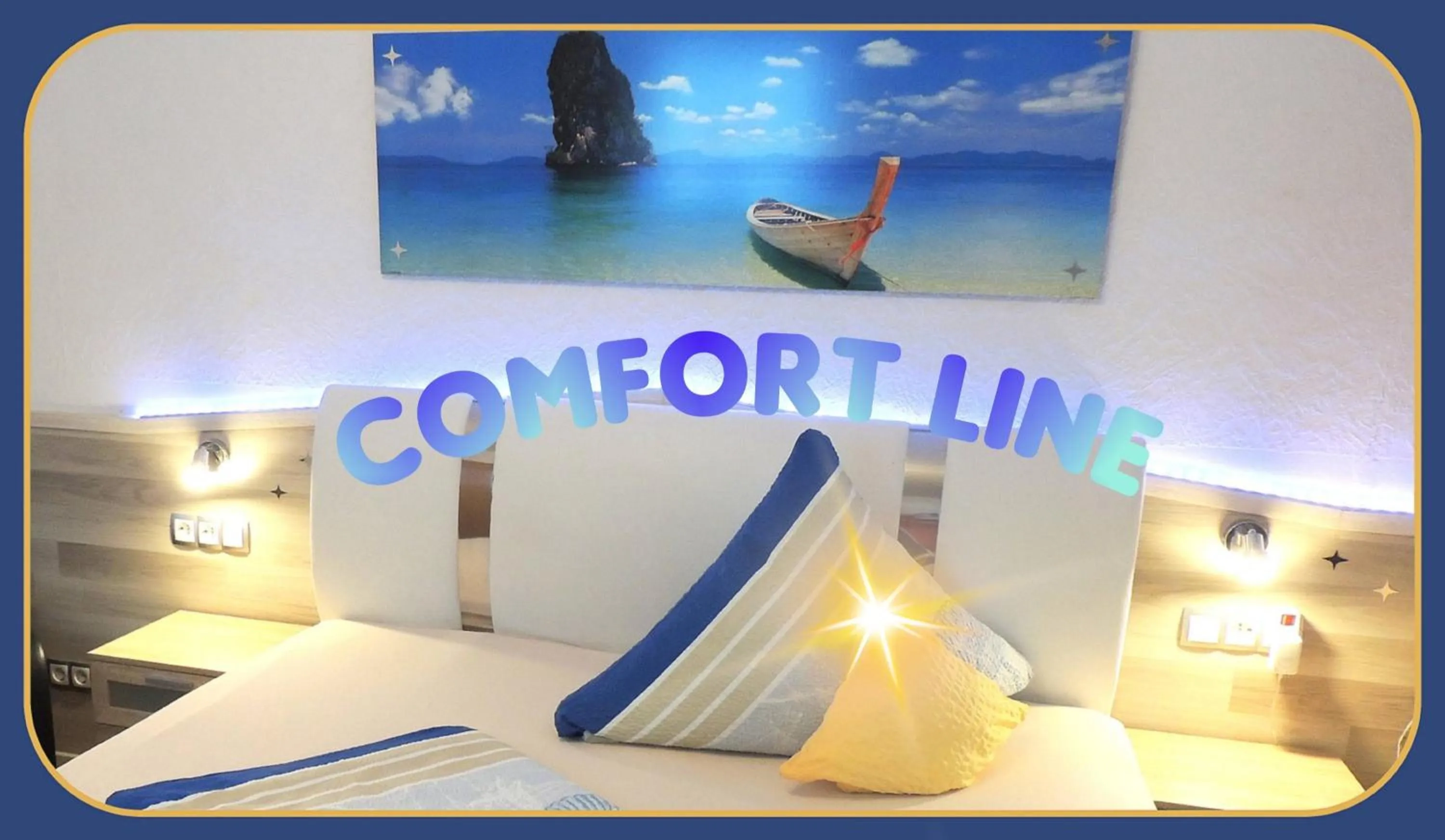 Bed in Hotel Garni Rodenbach