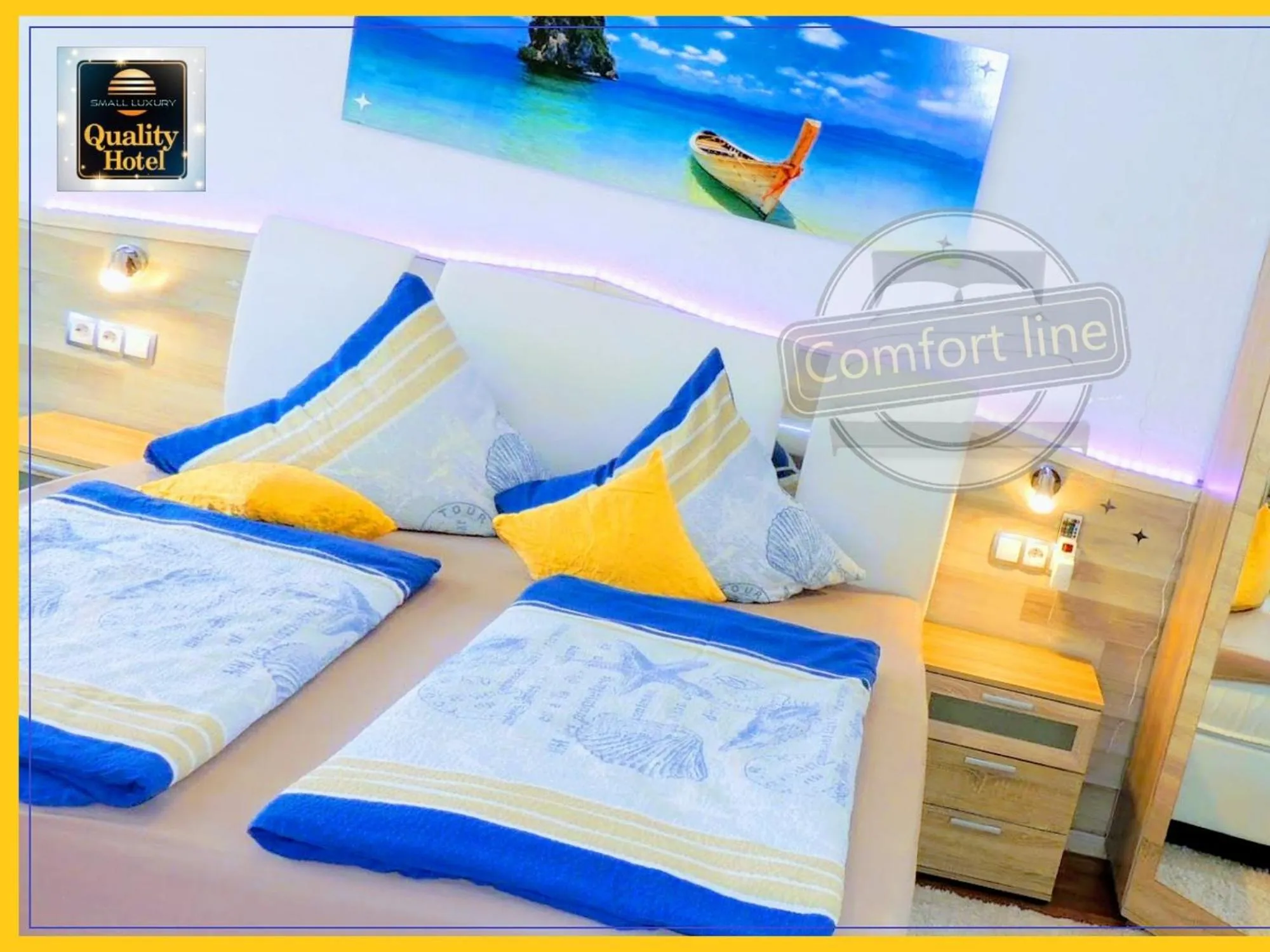 Bed in Hotel Garni Rodenbach