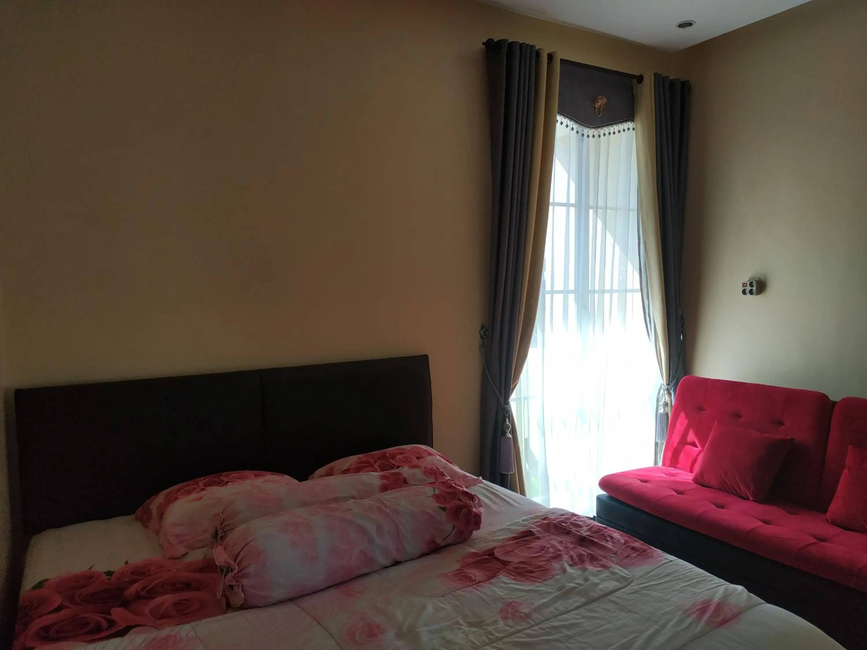 Bed in Villa Gumilang