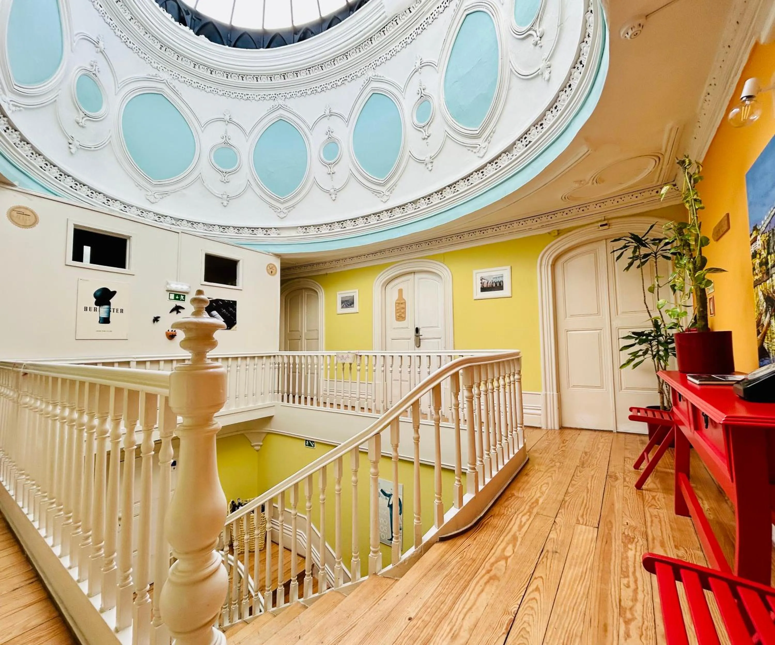 Decorative detail in Porto Wine Hostel