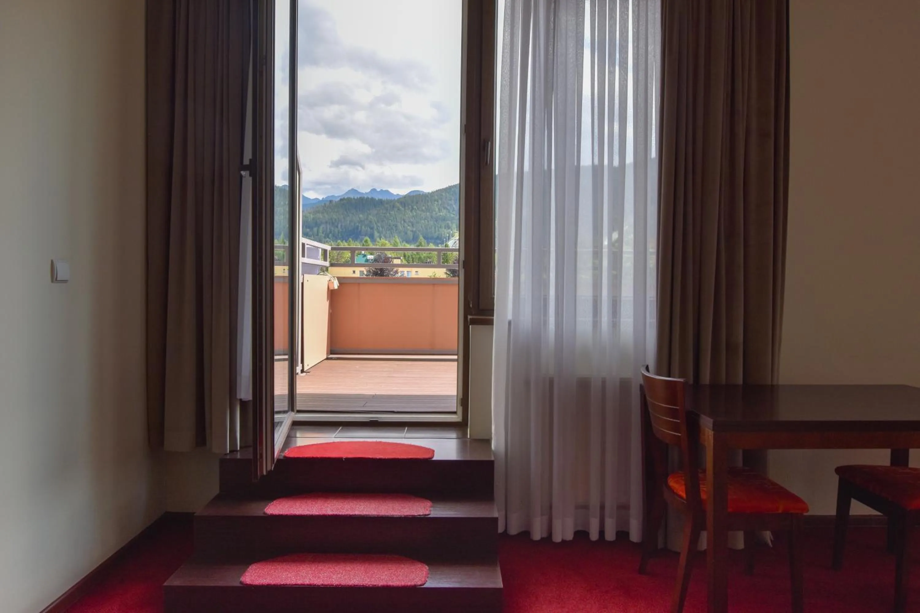 Garden view in Hyrny