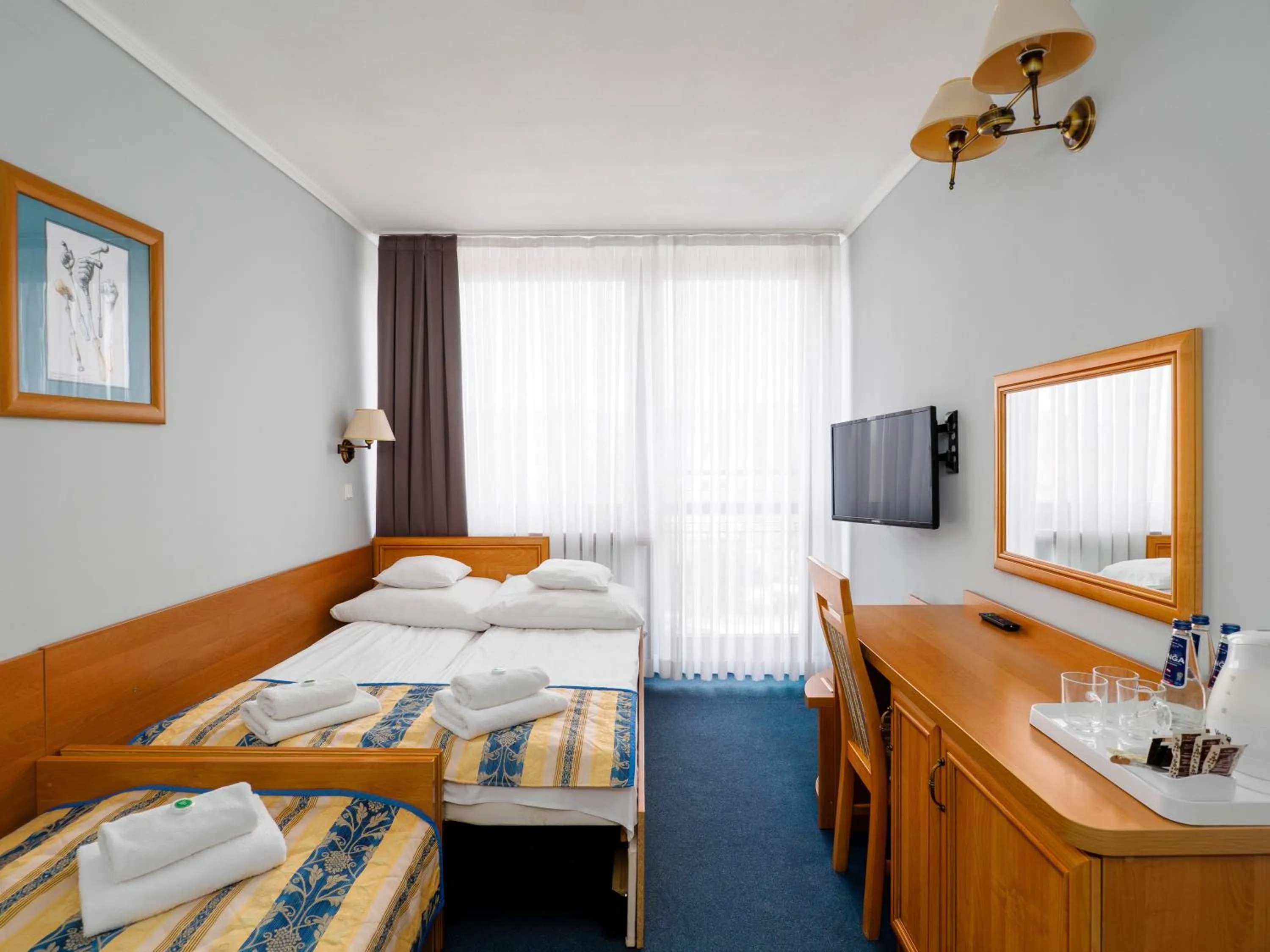 Photo of the whole room, Bed in Hyrny