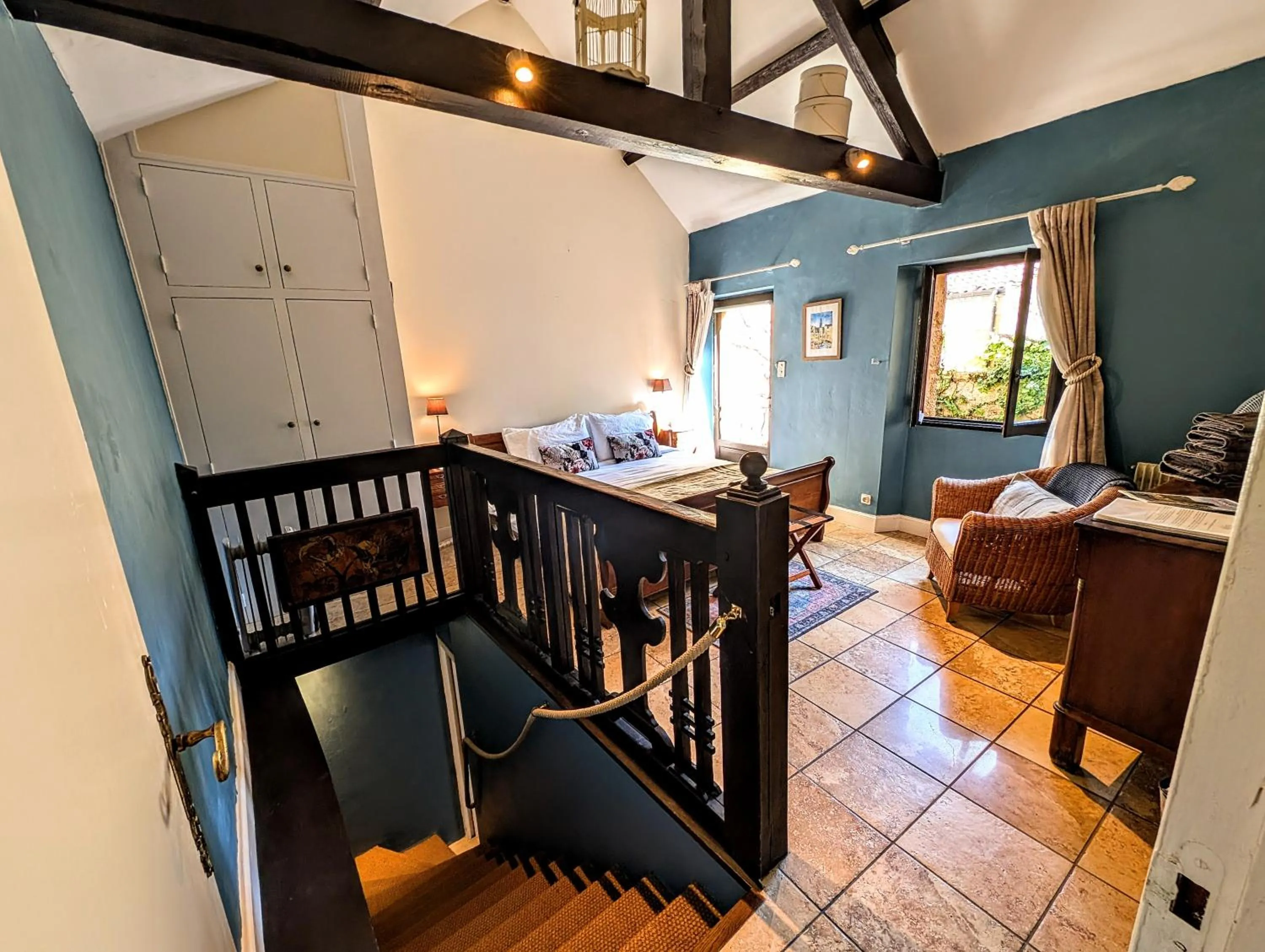 Bed in La Lanterne Chambres d'Hotes