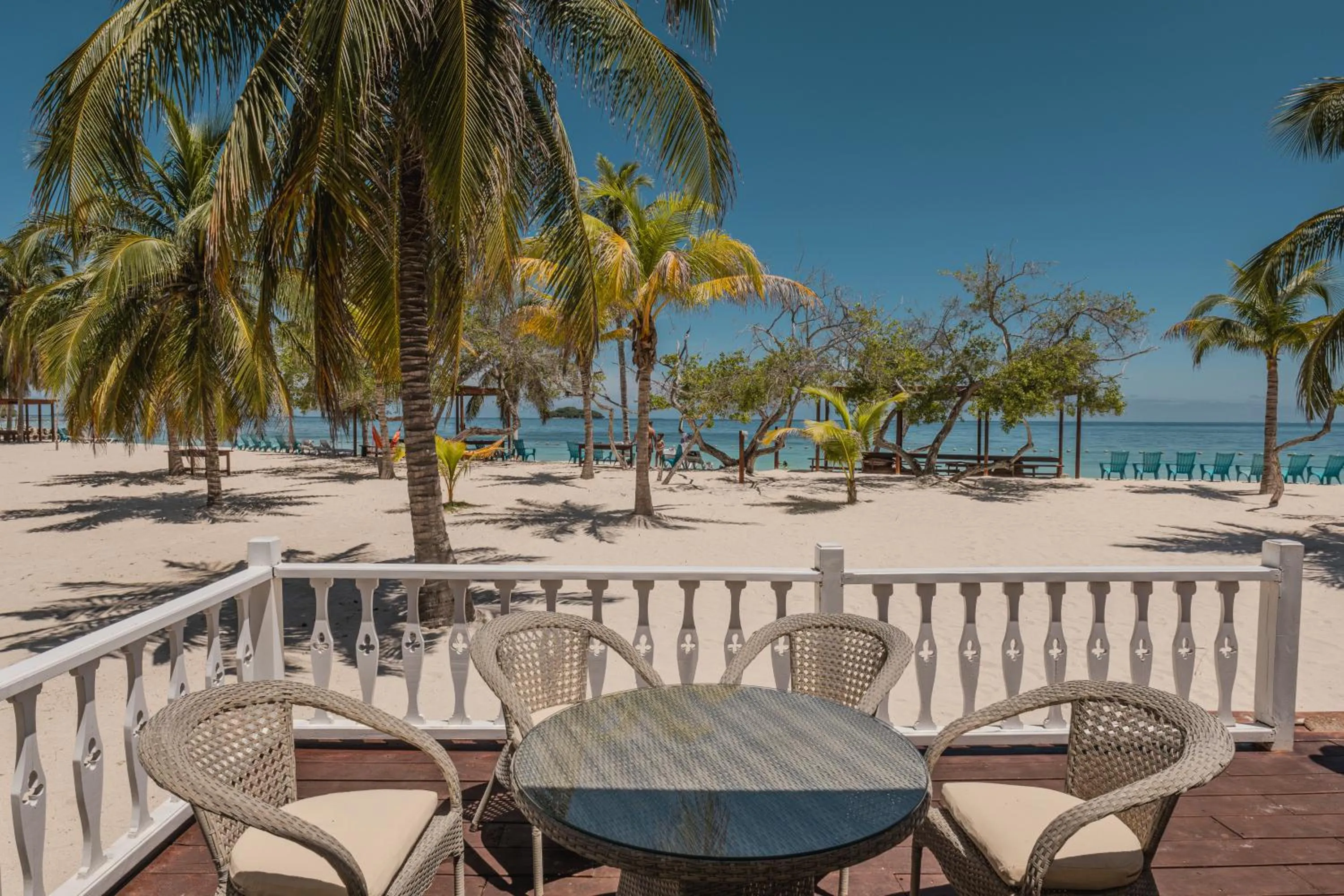 Balcony/Terrace in Hotel Agua Azul Beach Resort