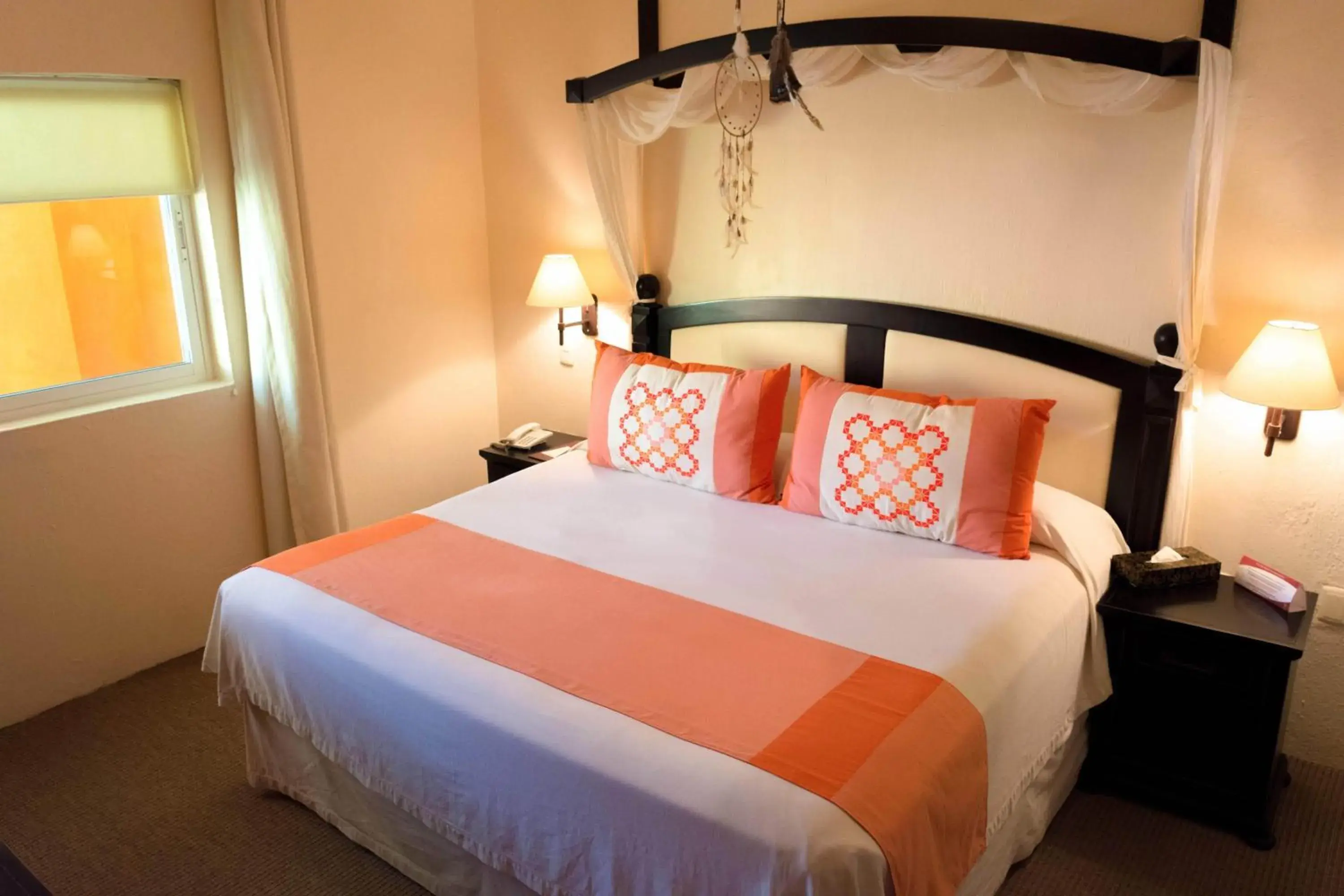 Bed in El Chante Spa Hotel Bed in El Chante Spa Hotel