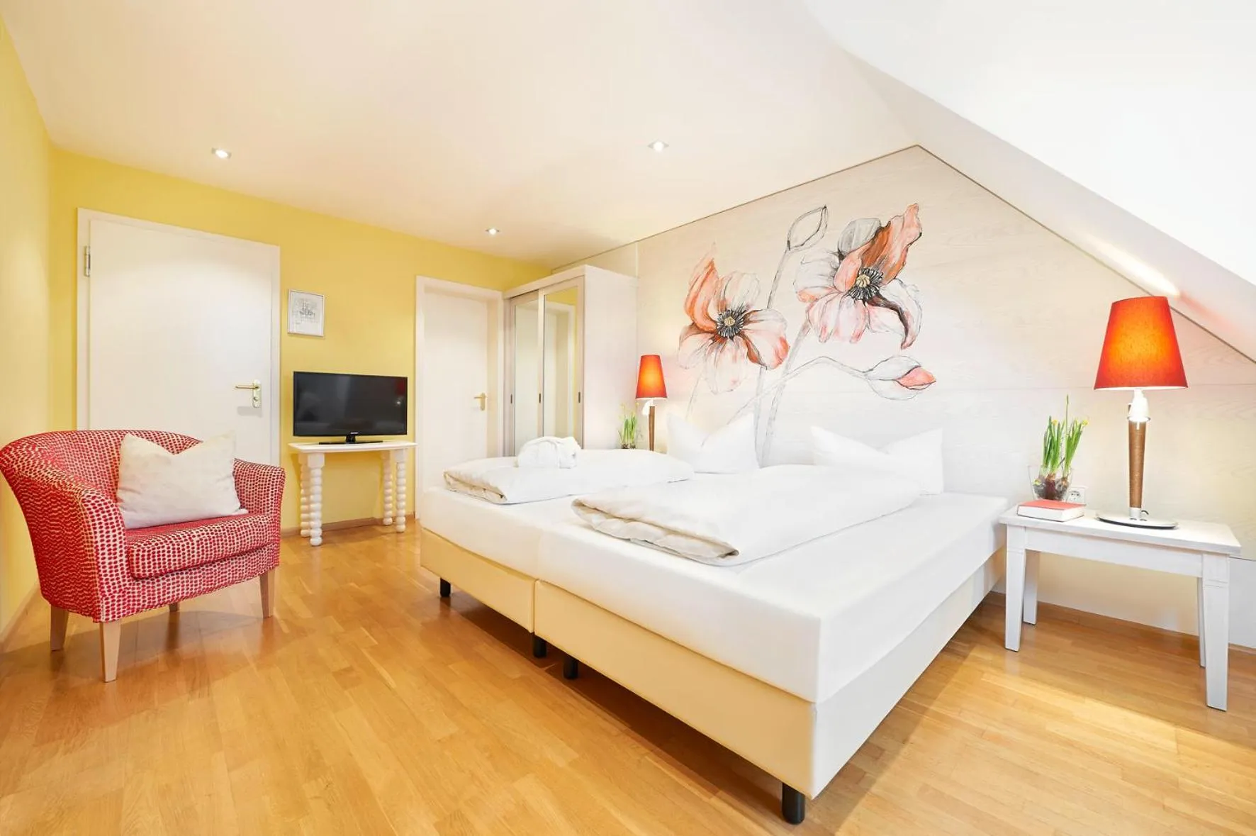 Bed in Landhotel Krone