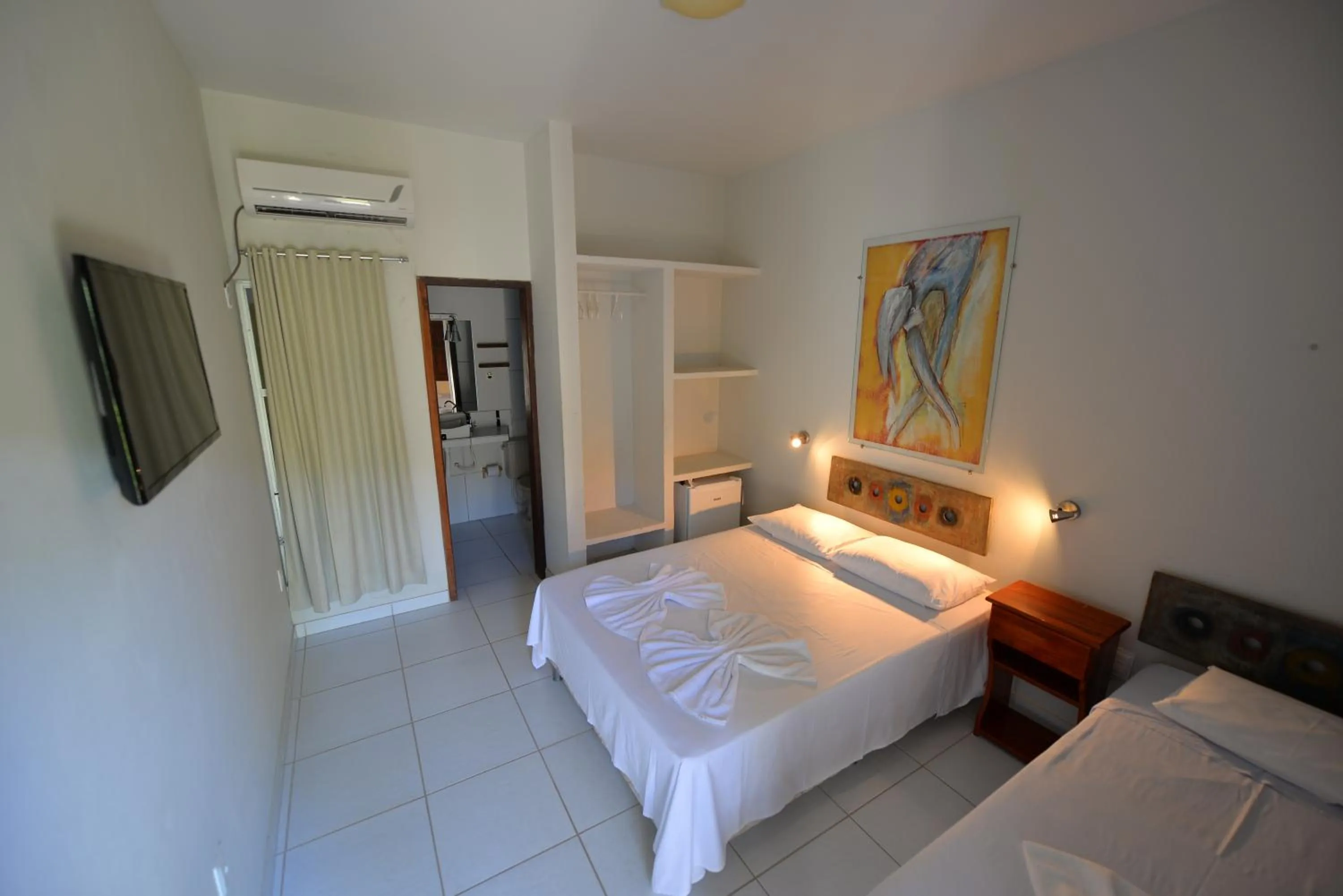 Decorative detail, Bed in Pousada do Gunga