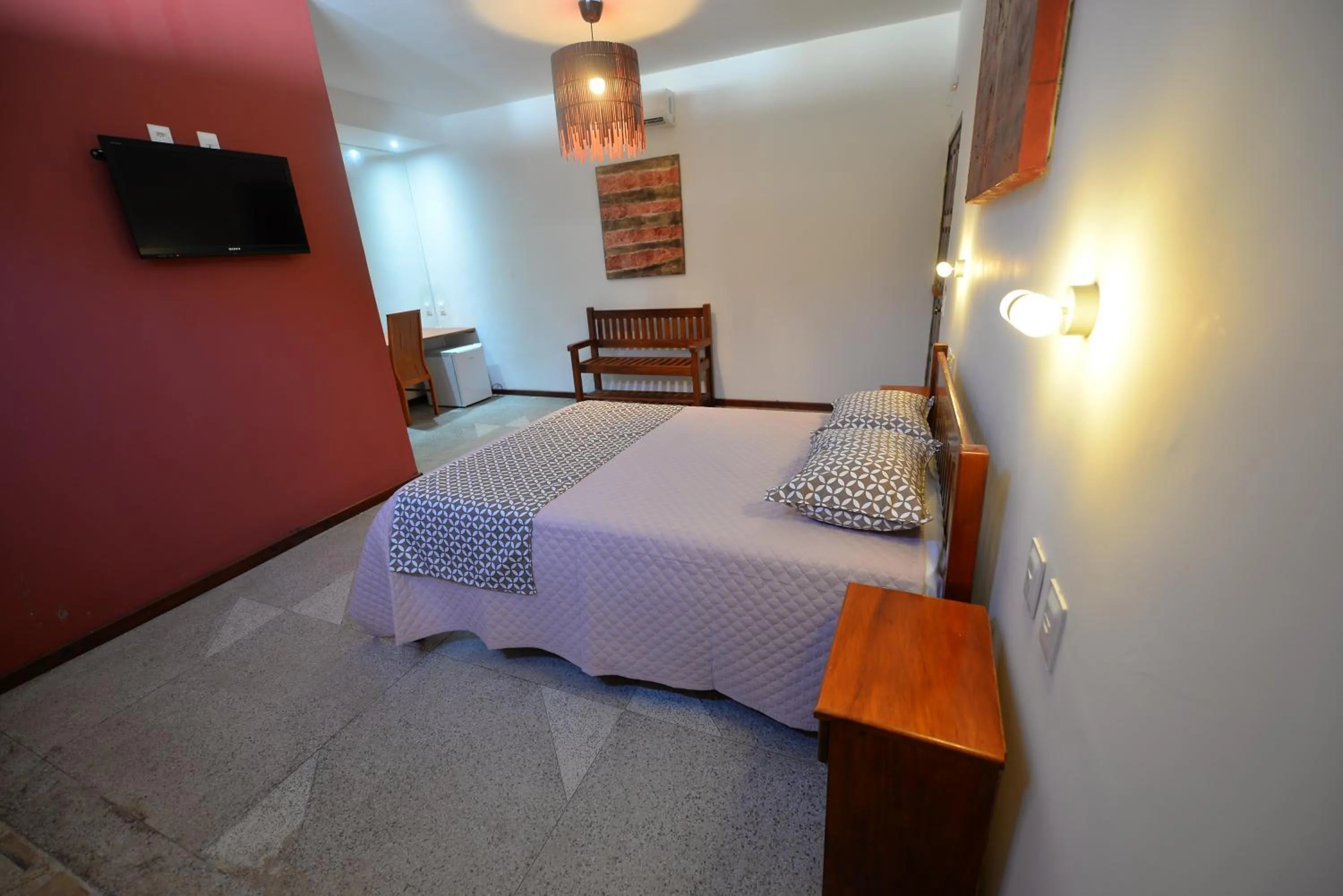 Bed in Pousada do Gunga