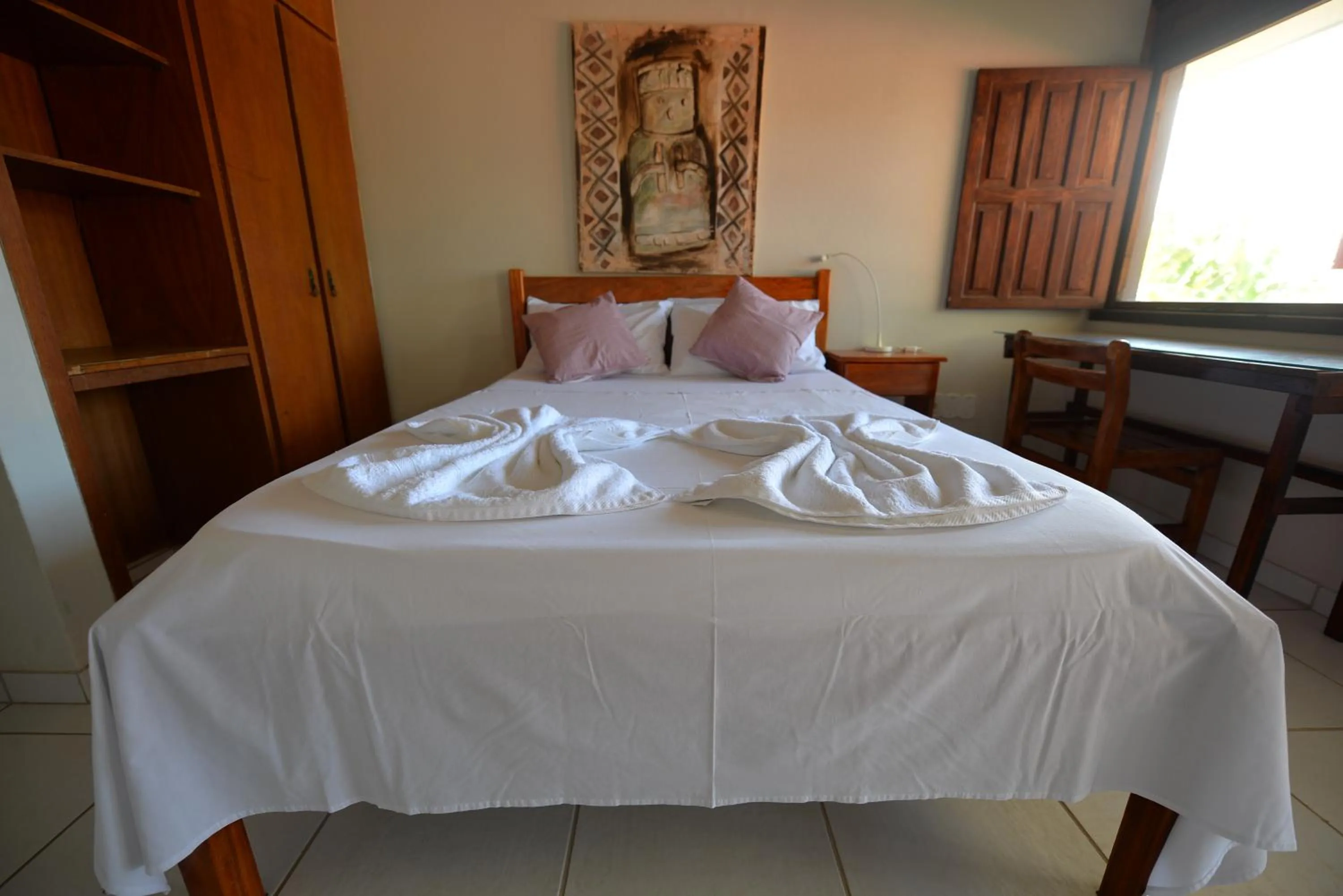 Bed in Pousada do Gunga