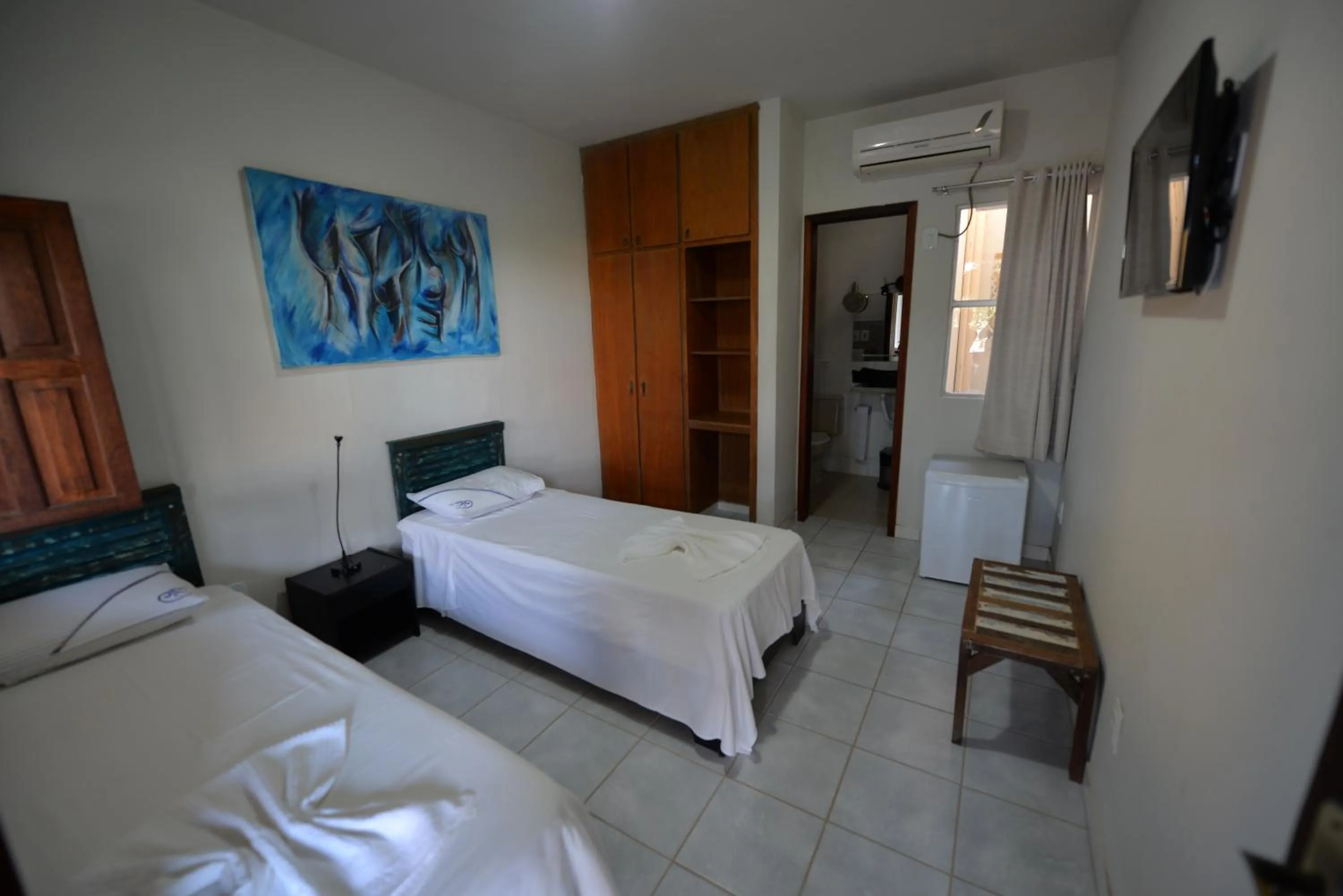 Bed in Pousada do Gunga