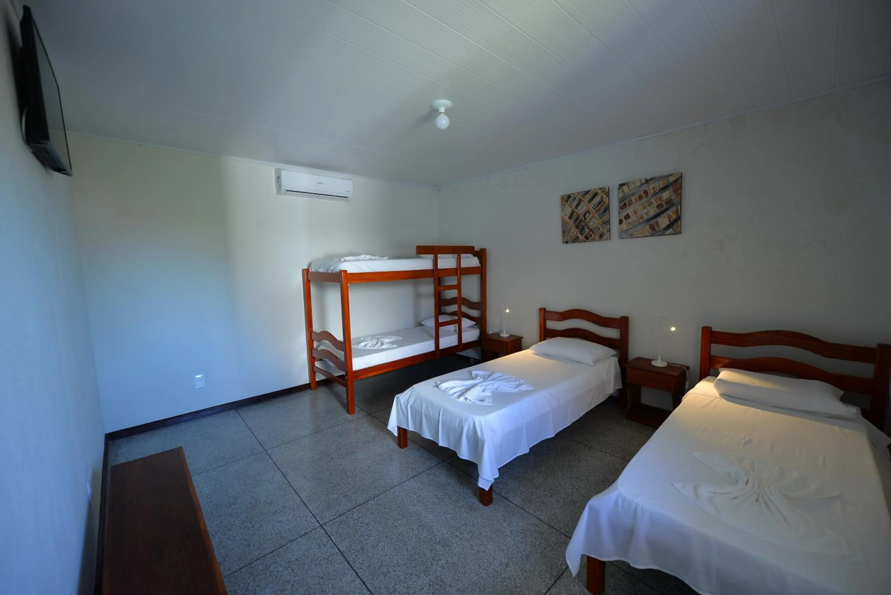 Bed in Pousada do Gunga