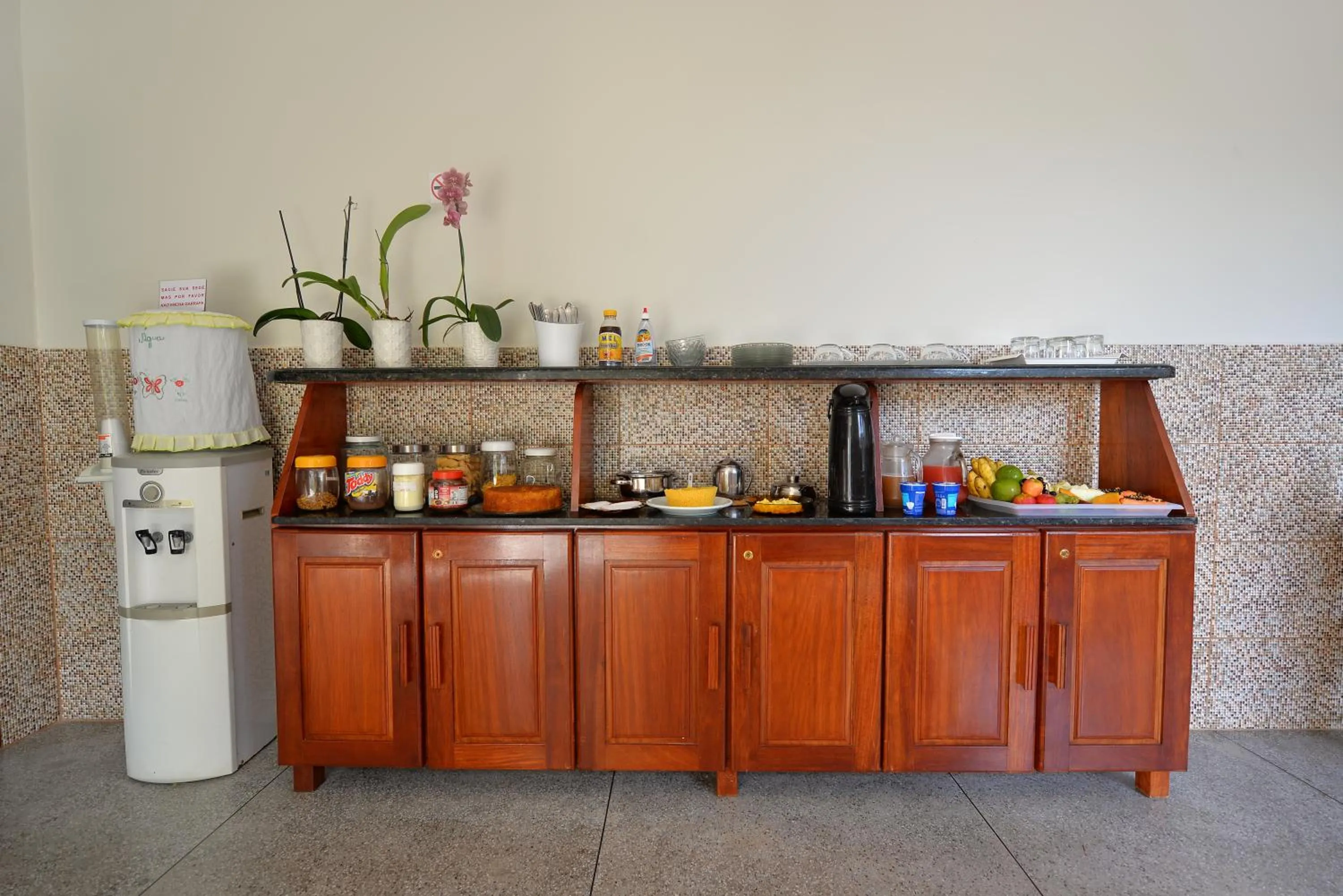 Food and drinks in Pousada do Gunga