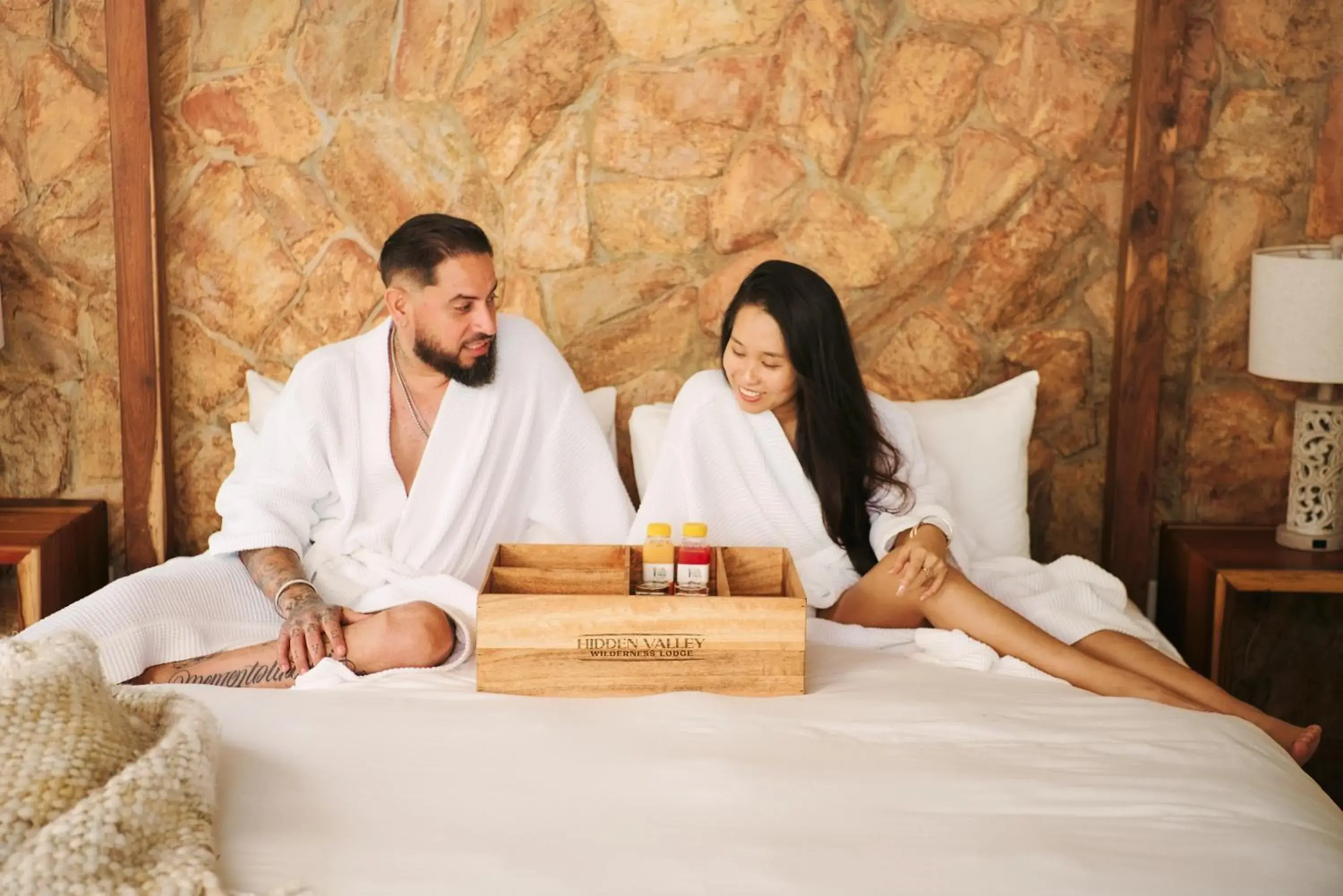 Bed in Hidden Valley Wilderness Lodge Bed in Hidden Valley Wilderness Lodge