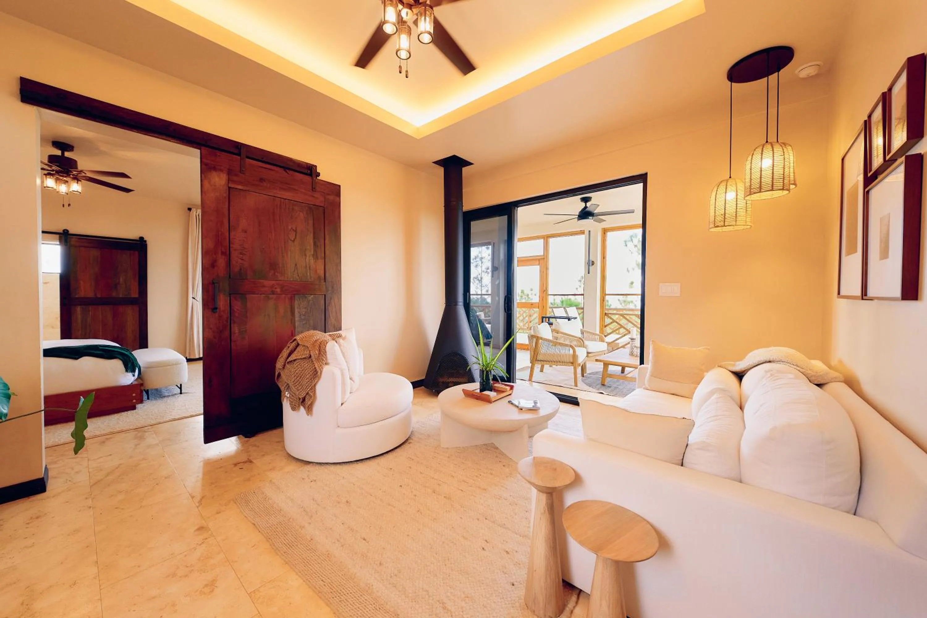 Living room in Hidden Valley Wilderness Lodge