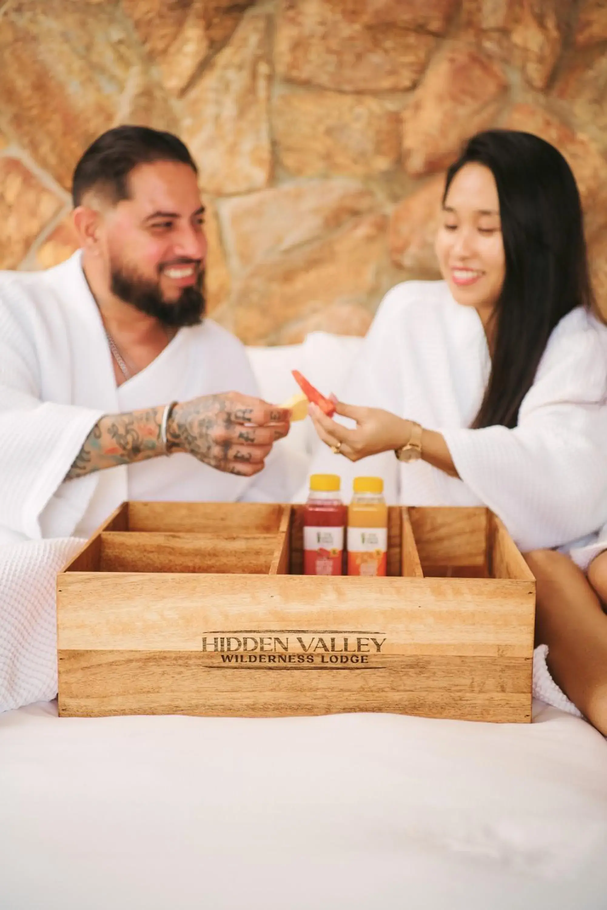 Bed in Hidden Valley Wilderness Lodge Bed in Hidden Valley Wilderness Lodge