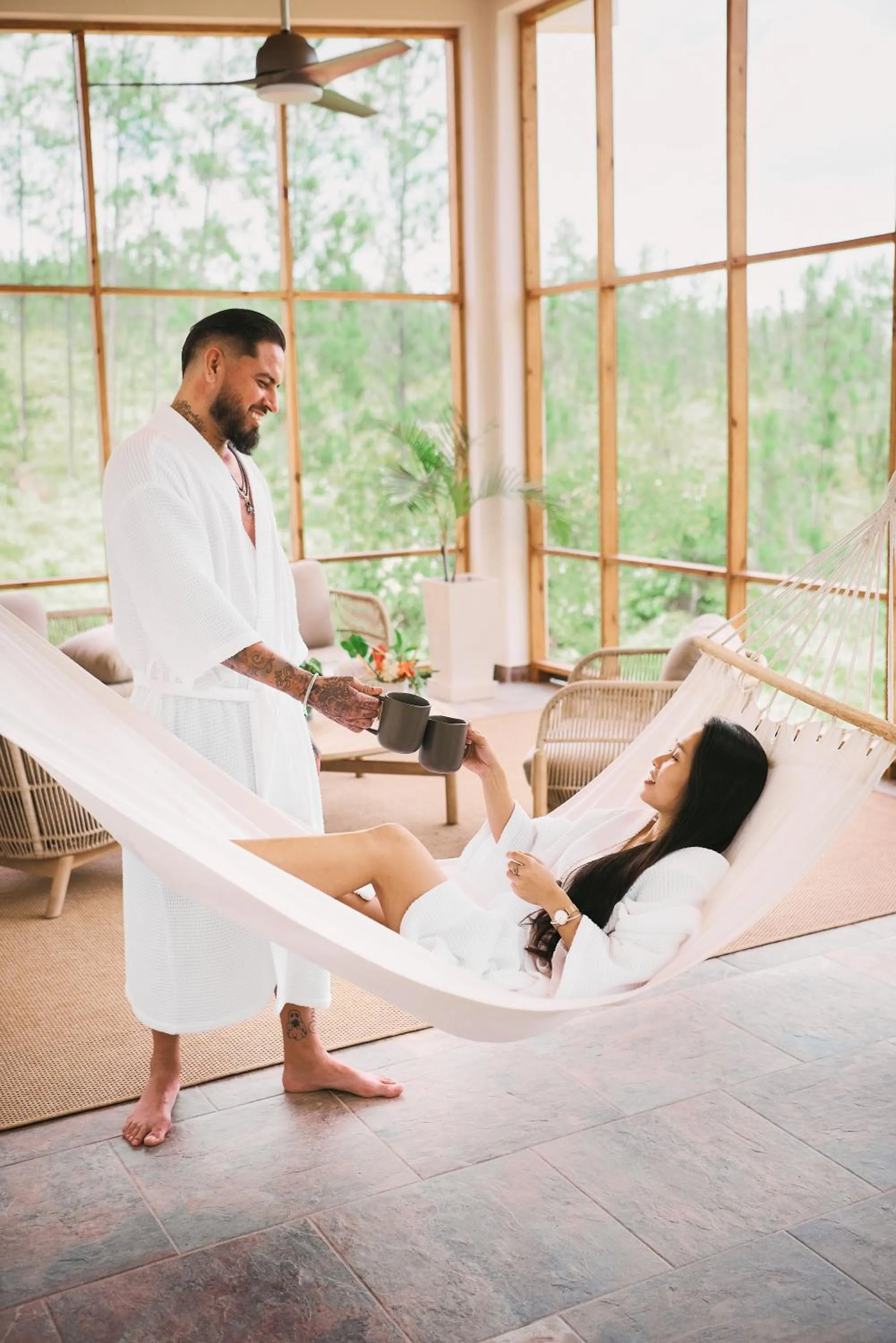 People in Hidden Valley Wilderness Lodge