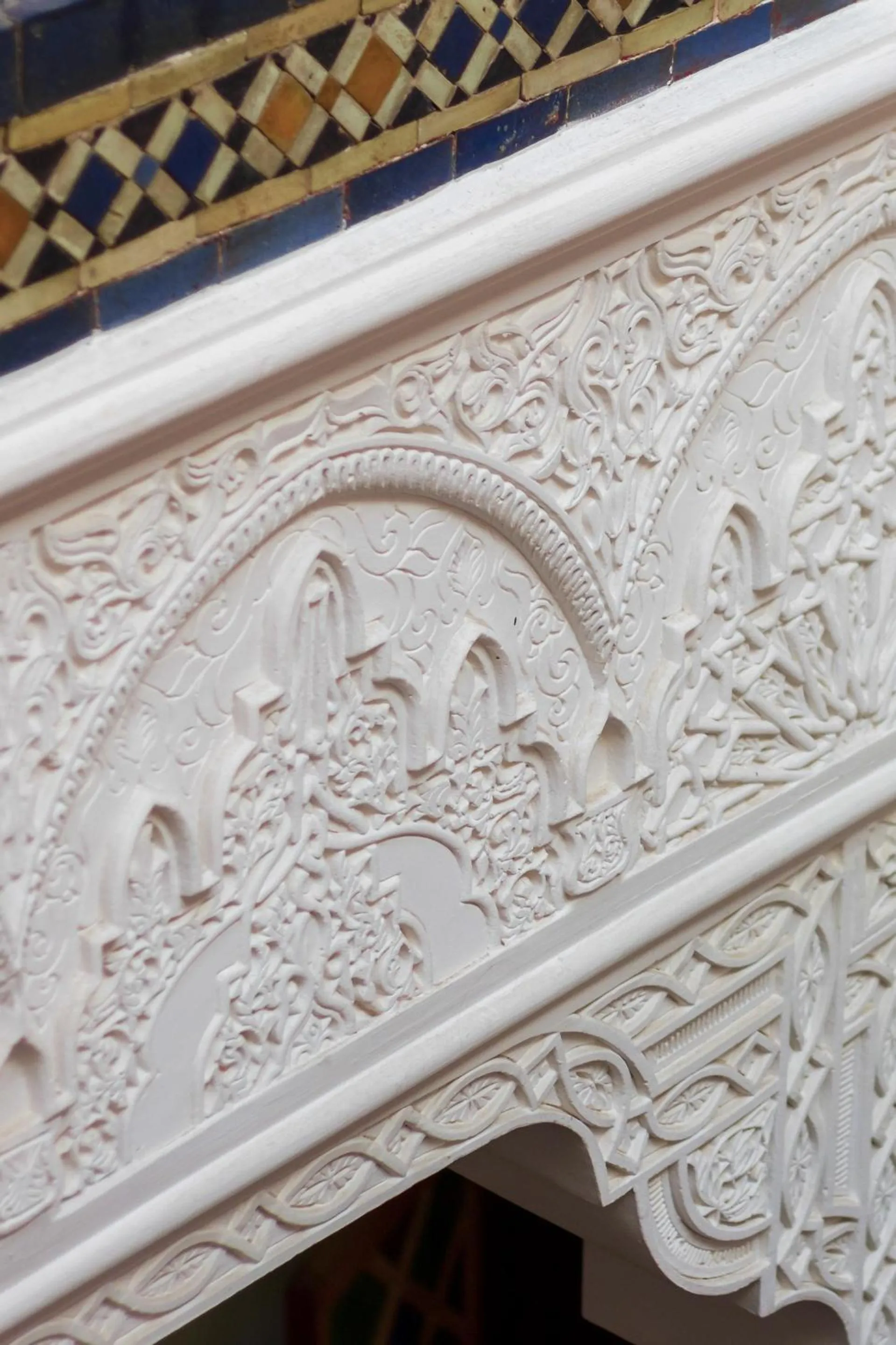 Decorative detail in Hotel Blanco Riad