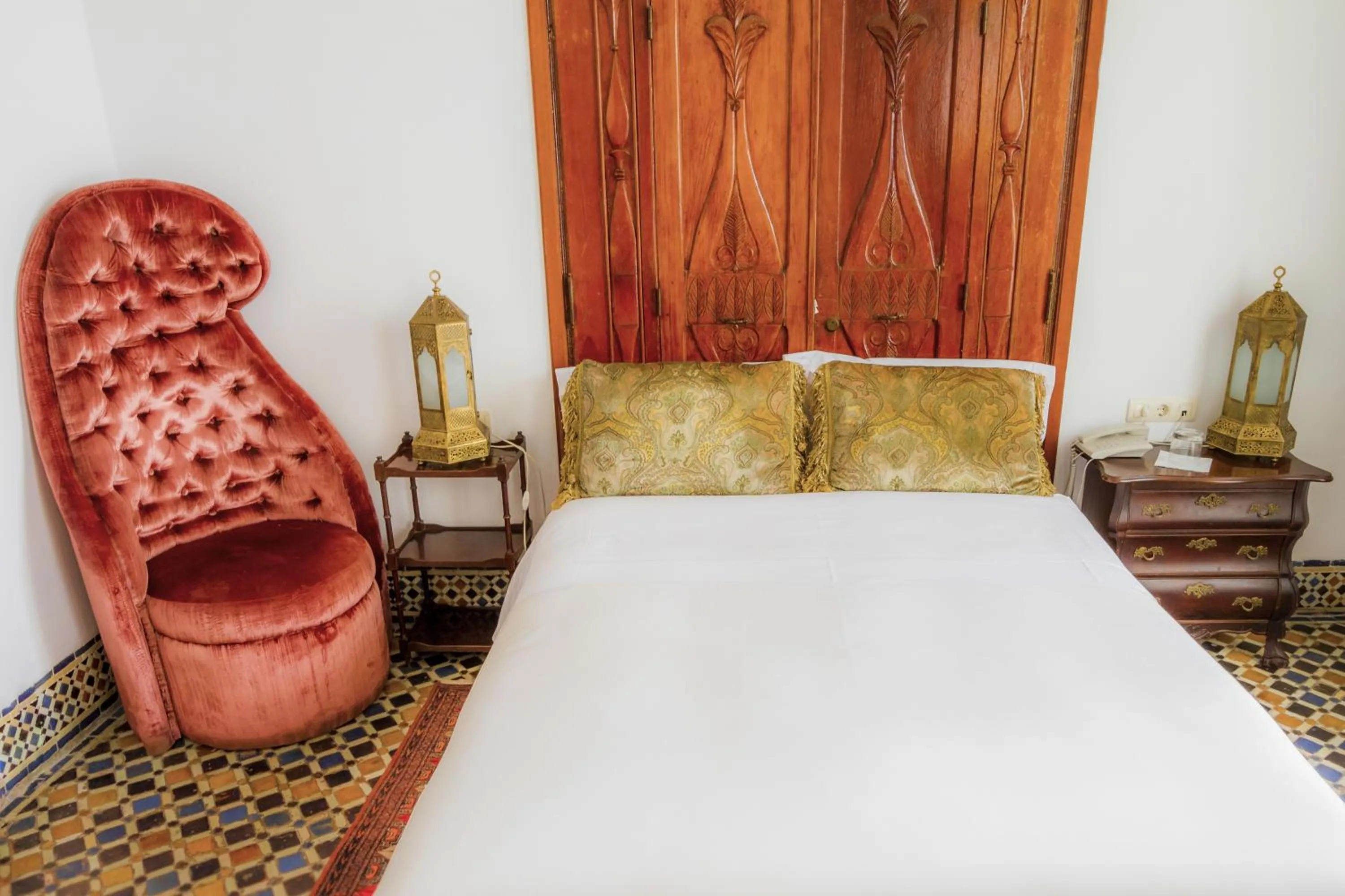 Bedroom, Bed in Hotel Blanco Riad