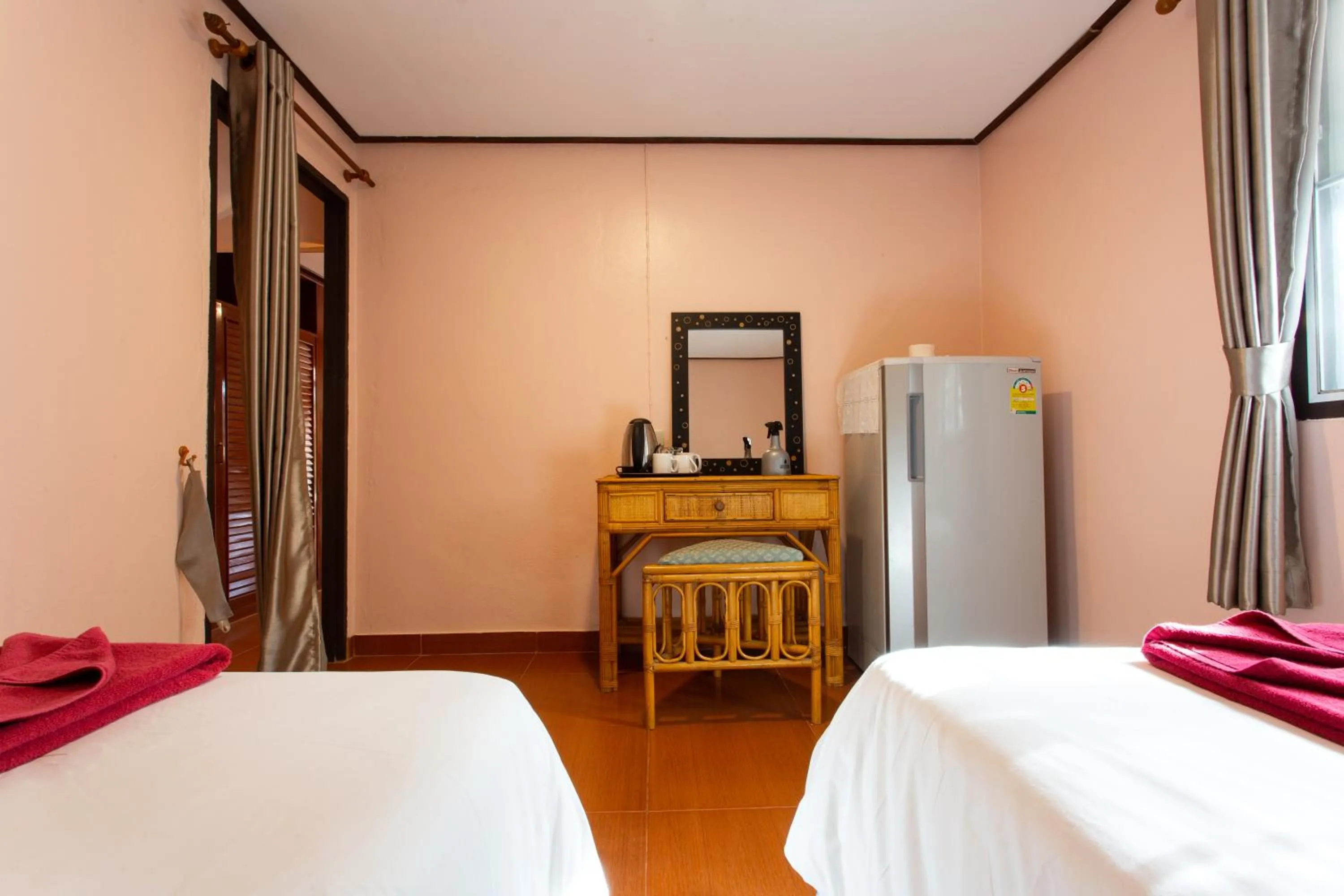 Bed in Harry's Bungalows