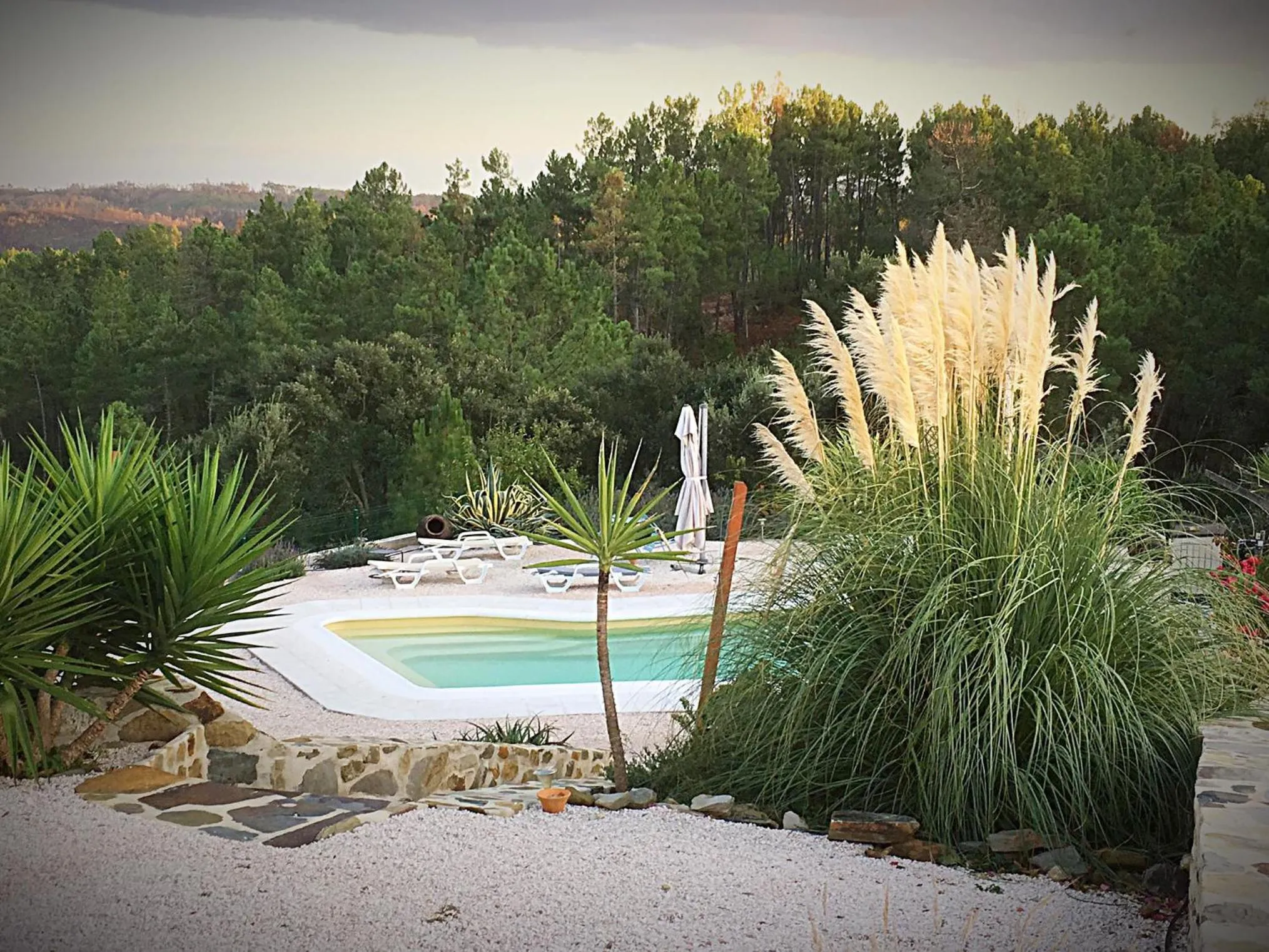 Pool view in Quinta Quatro Ventos