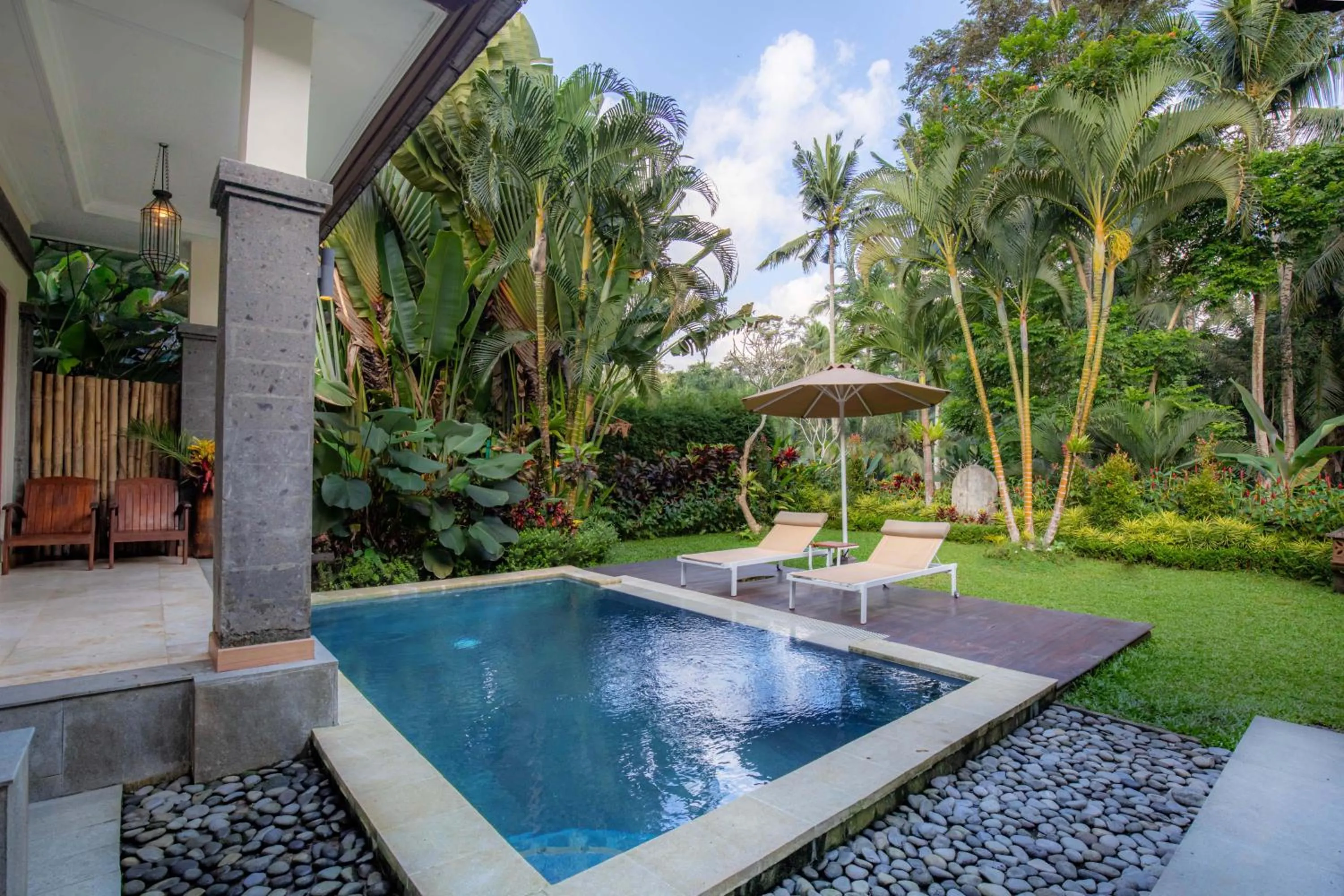 Patio in Suara Air Luxury Villa Ubud