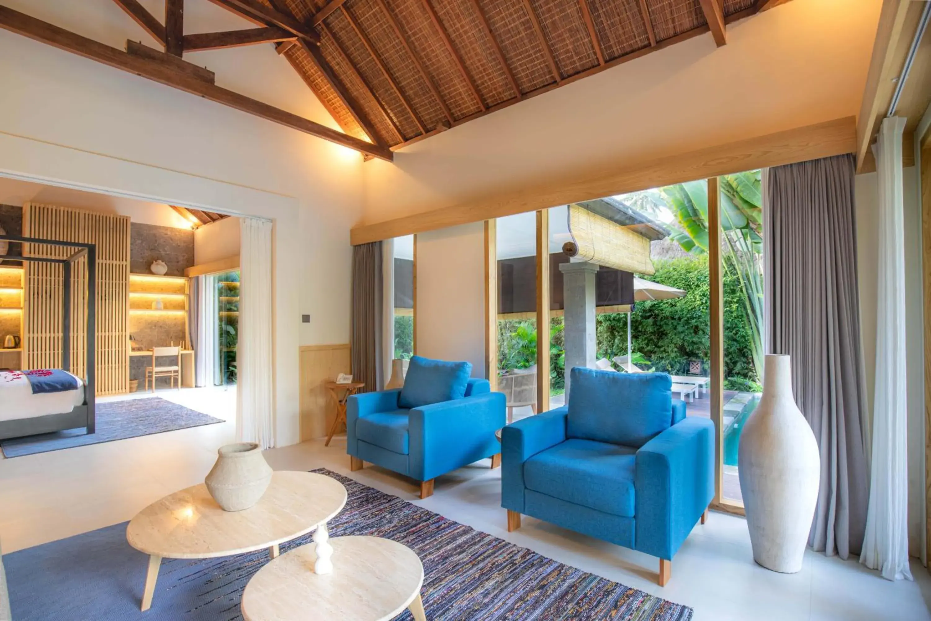 Living room in Suara Air Resort Ubud Living room in Suara Air Resort Ubud