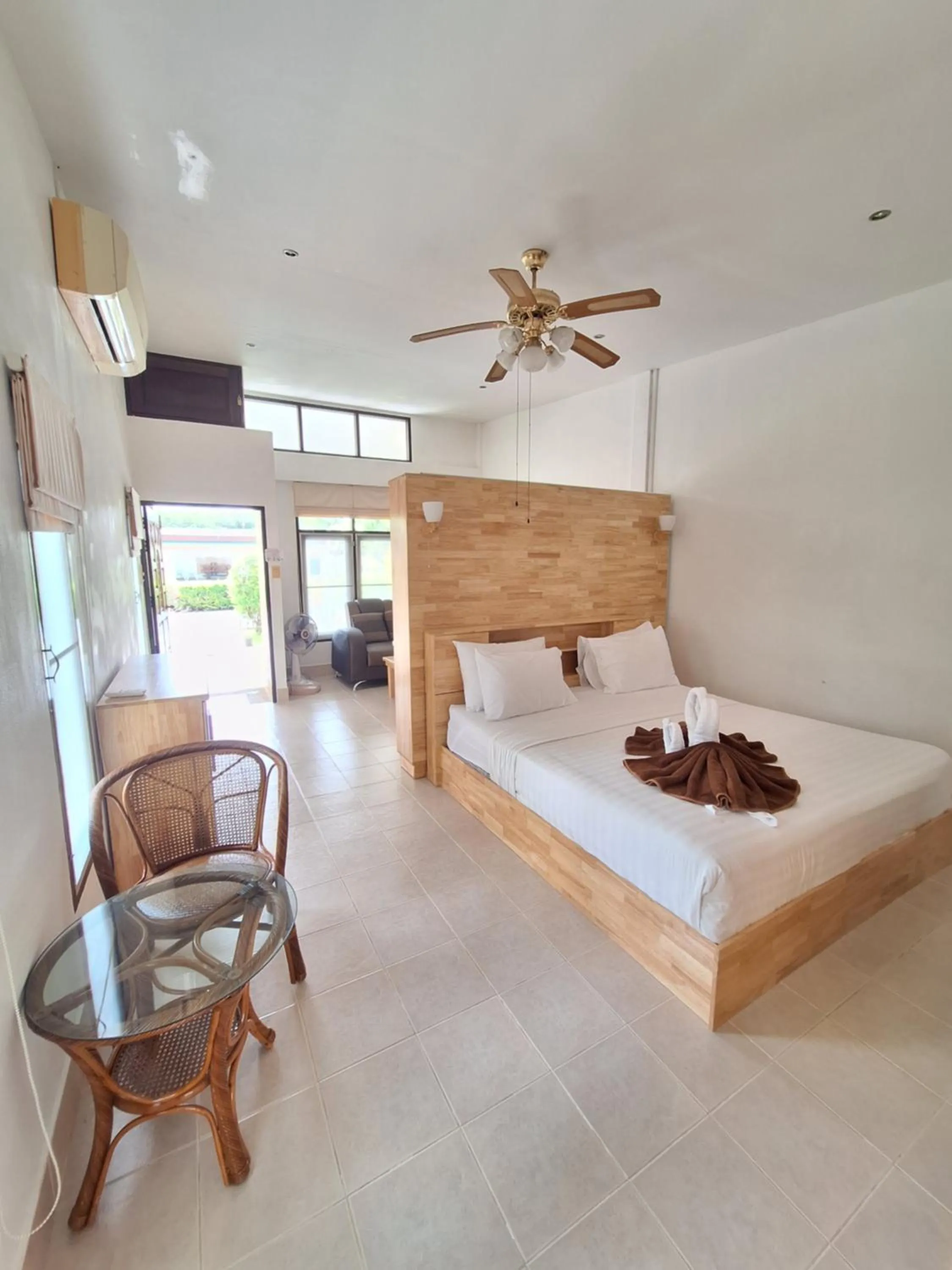 Bed in Jungle Village Bungalow