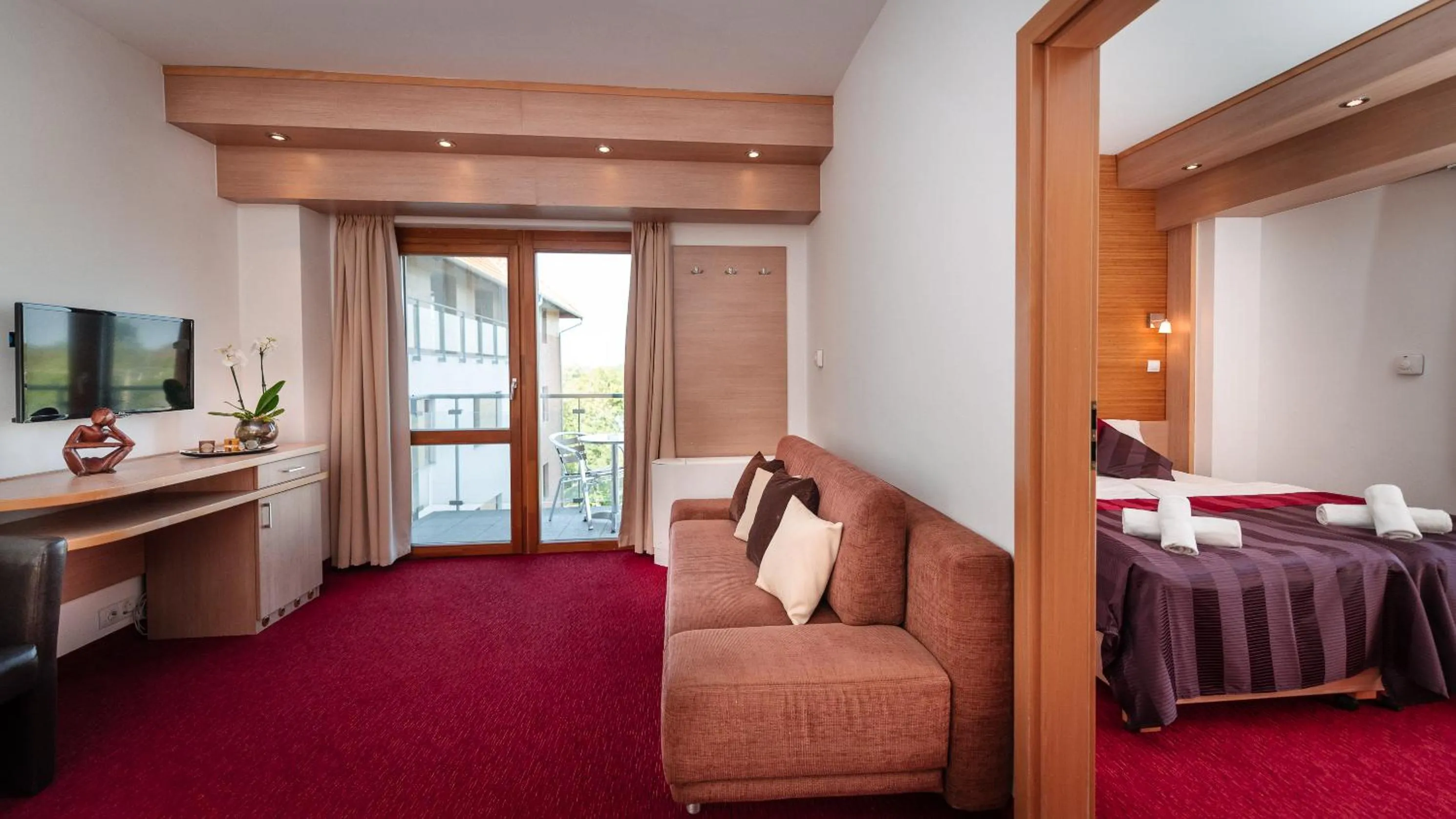 Bed in Hotel Corvus Aqua