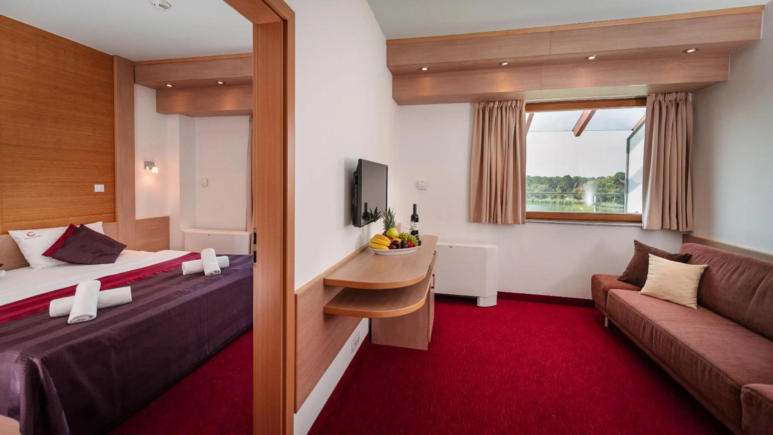 Bed in Hotel Corvus Aqua