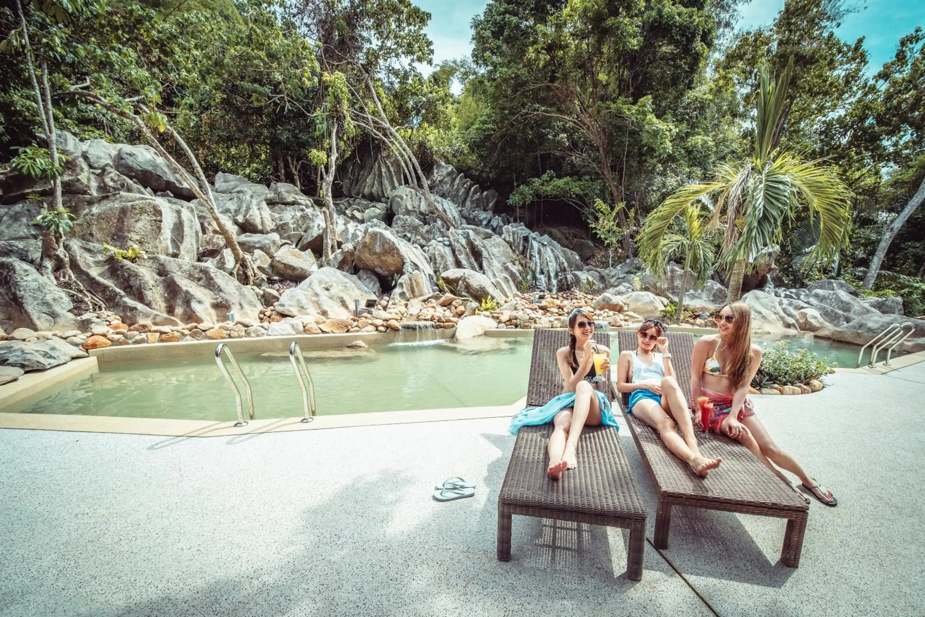 Swimming pool in Aman Tioman Beach Resort Swimming pool in Aman Tioman Beach Resort