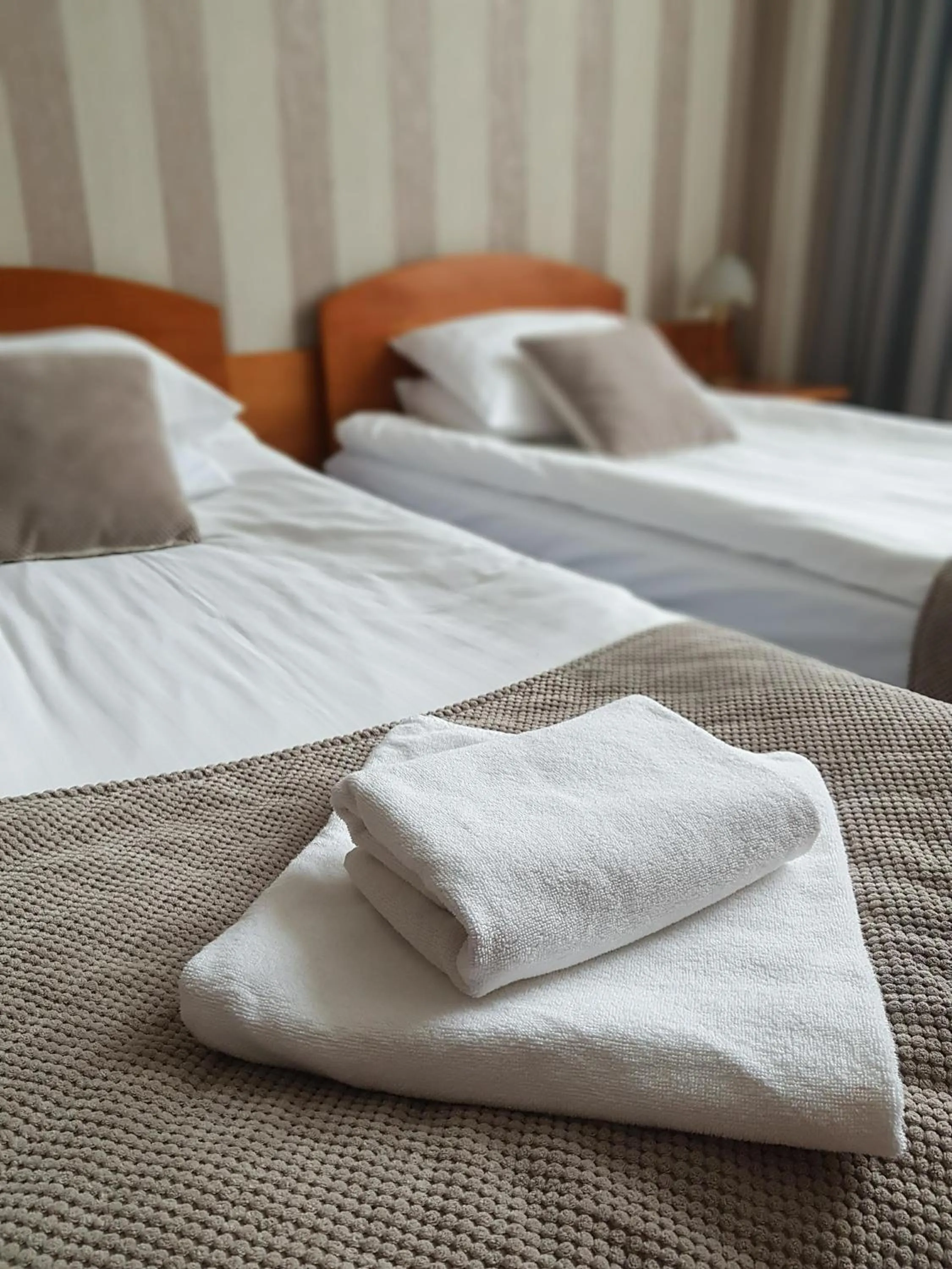 Bed in Hotel Polonez