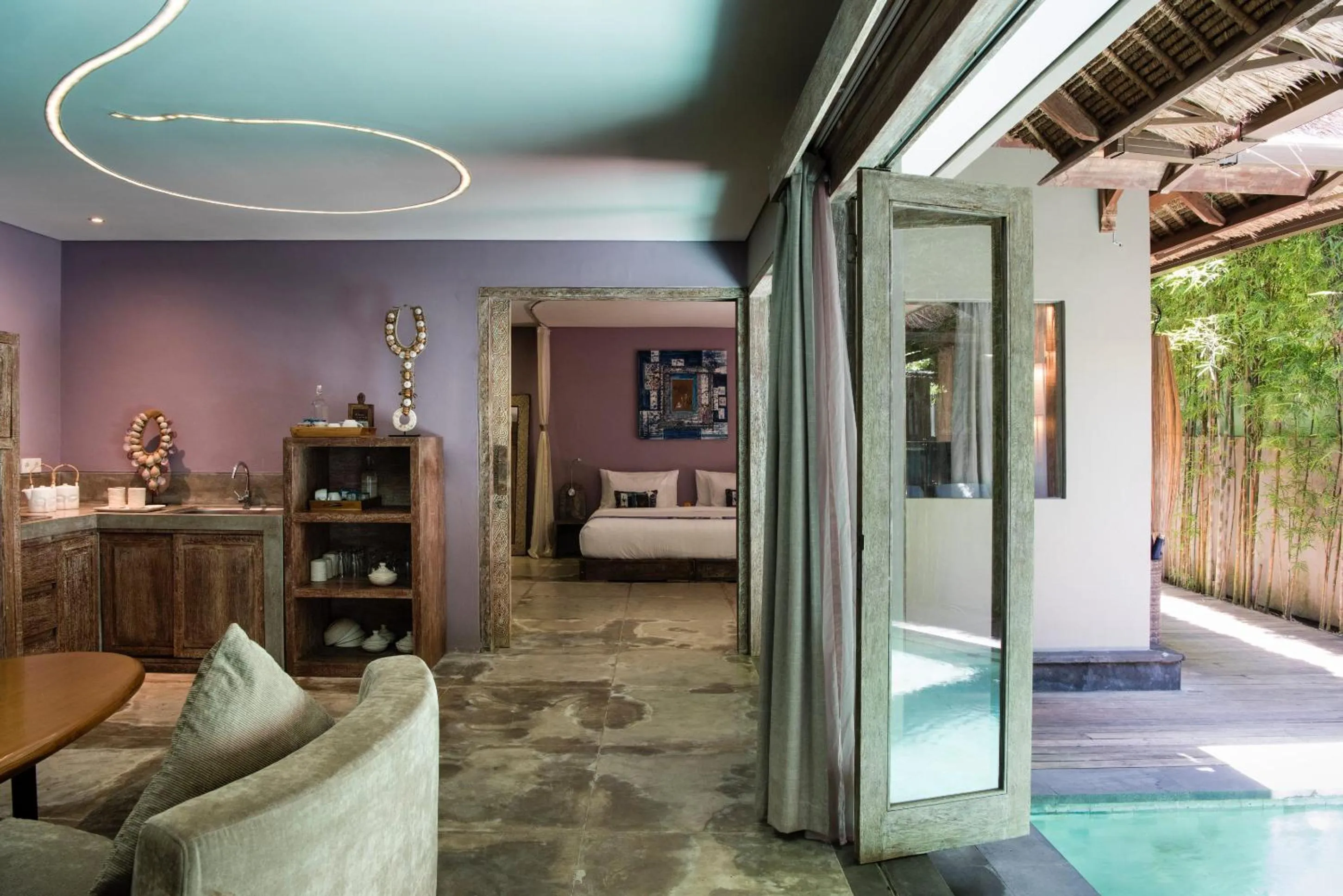 Living room, Bed in Blue Karma Dijiwa Seminyak