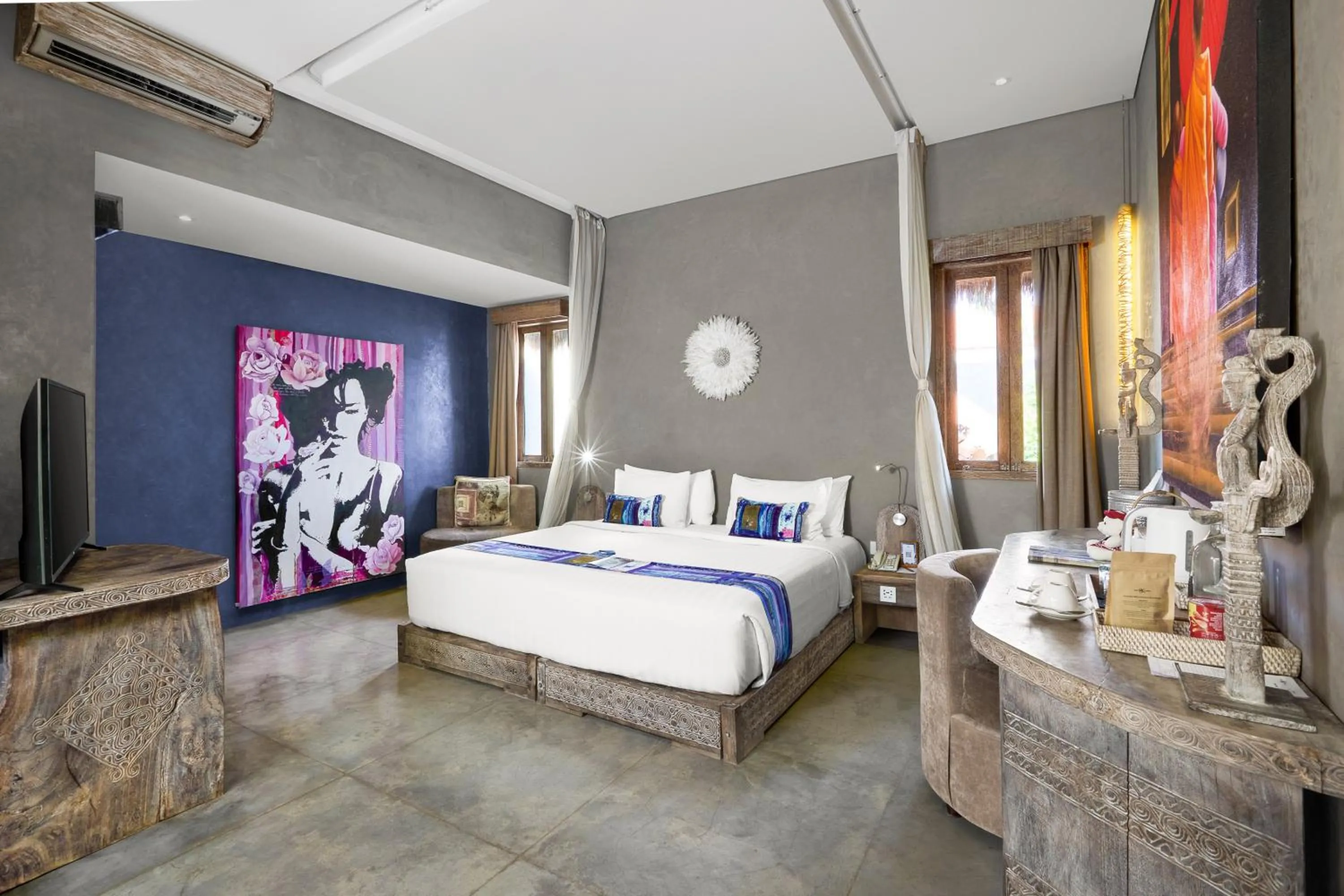 Bedroom, Bed in Blue Karma Dijiwa Seminyak