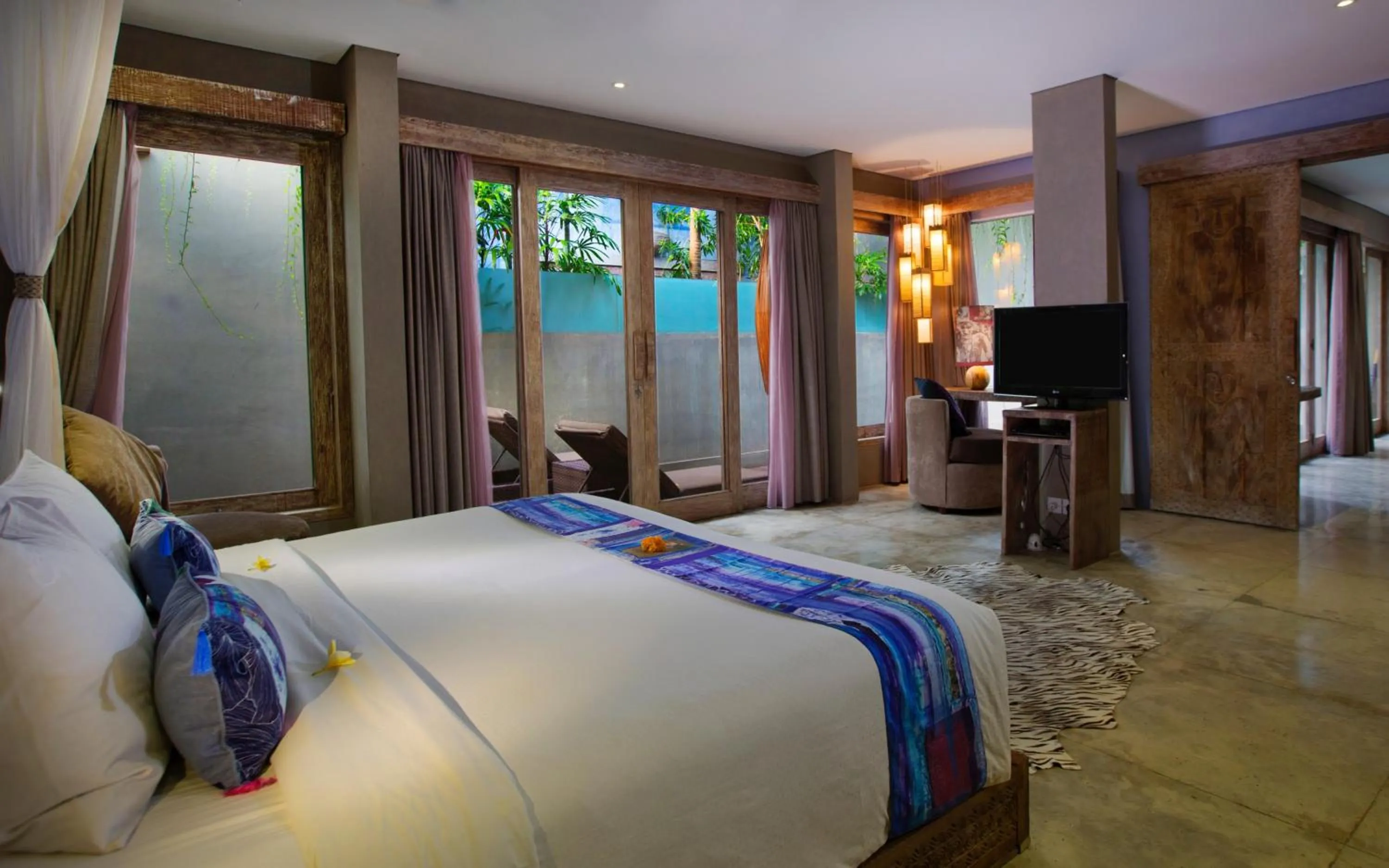 Bedroom, Bed in Blue Karma Dijiwa Seminyak