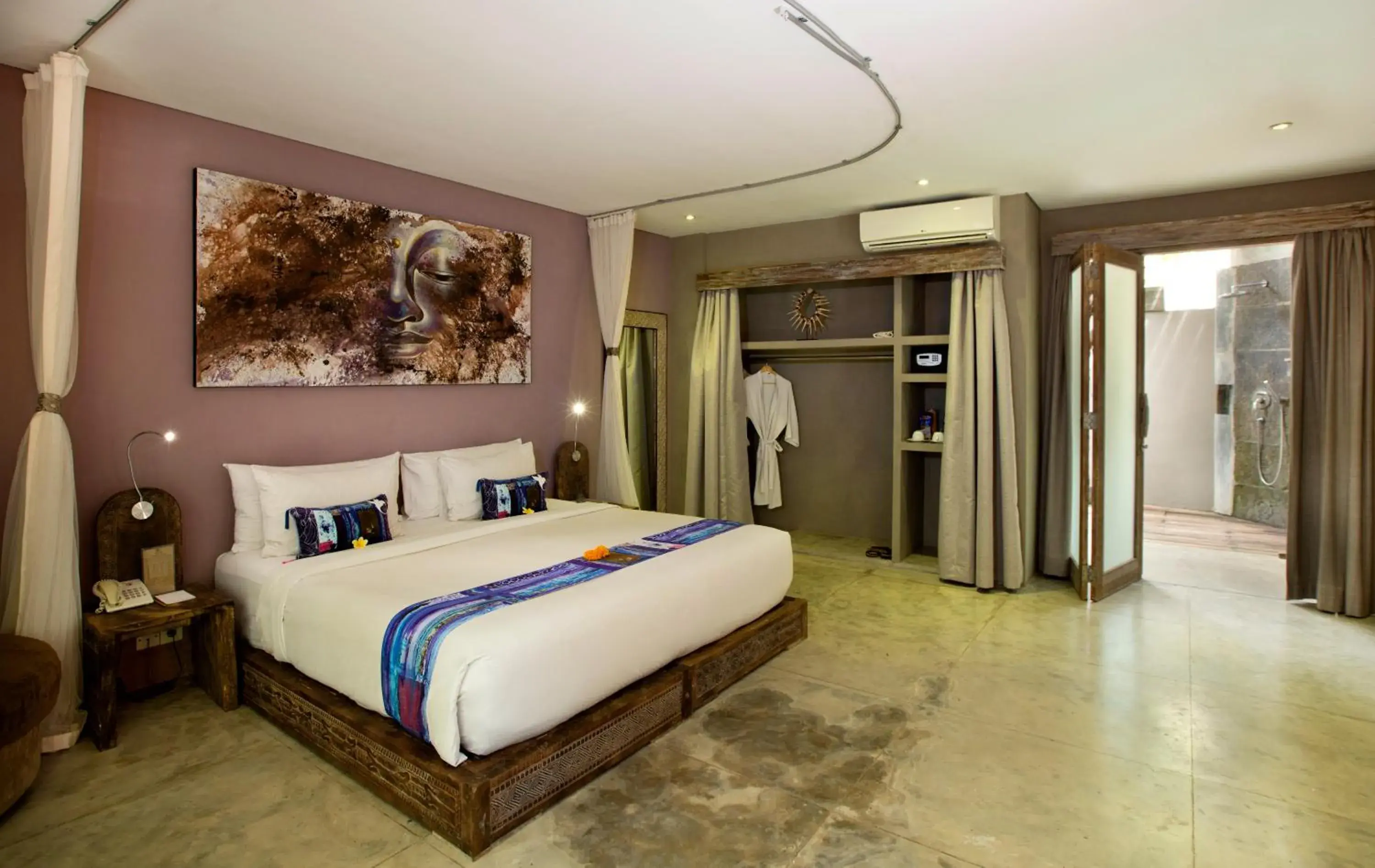 Bed in Blue Karma Dijiwa Seminyak Bed in Blue Karma Dijiwa Seminyak