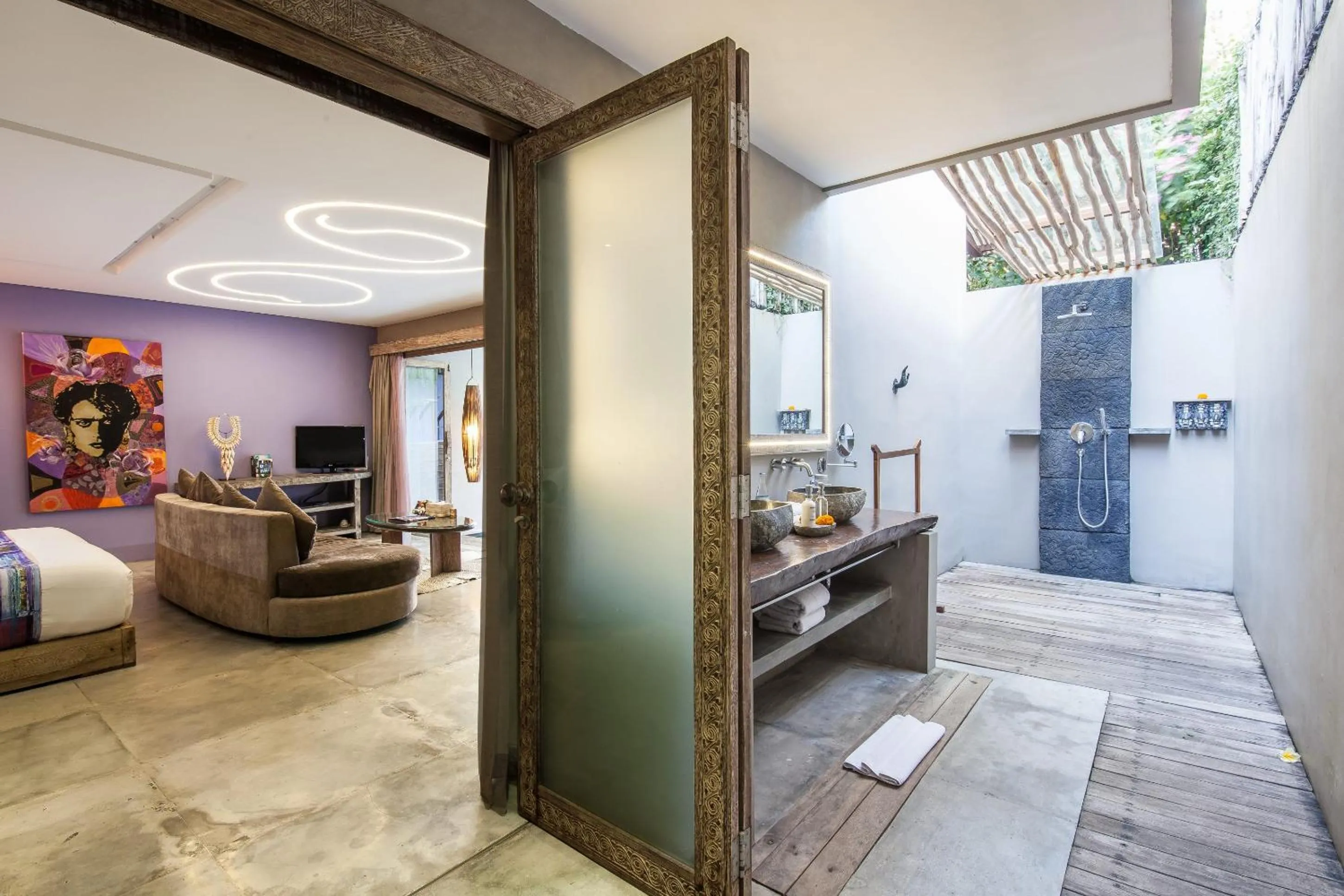 Bedroom, Bed in Blue Karma Dijiwa Seminyak