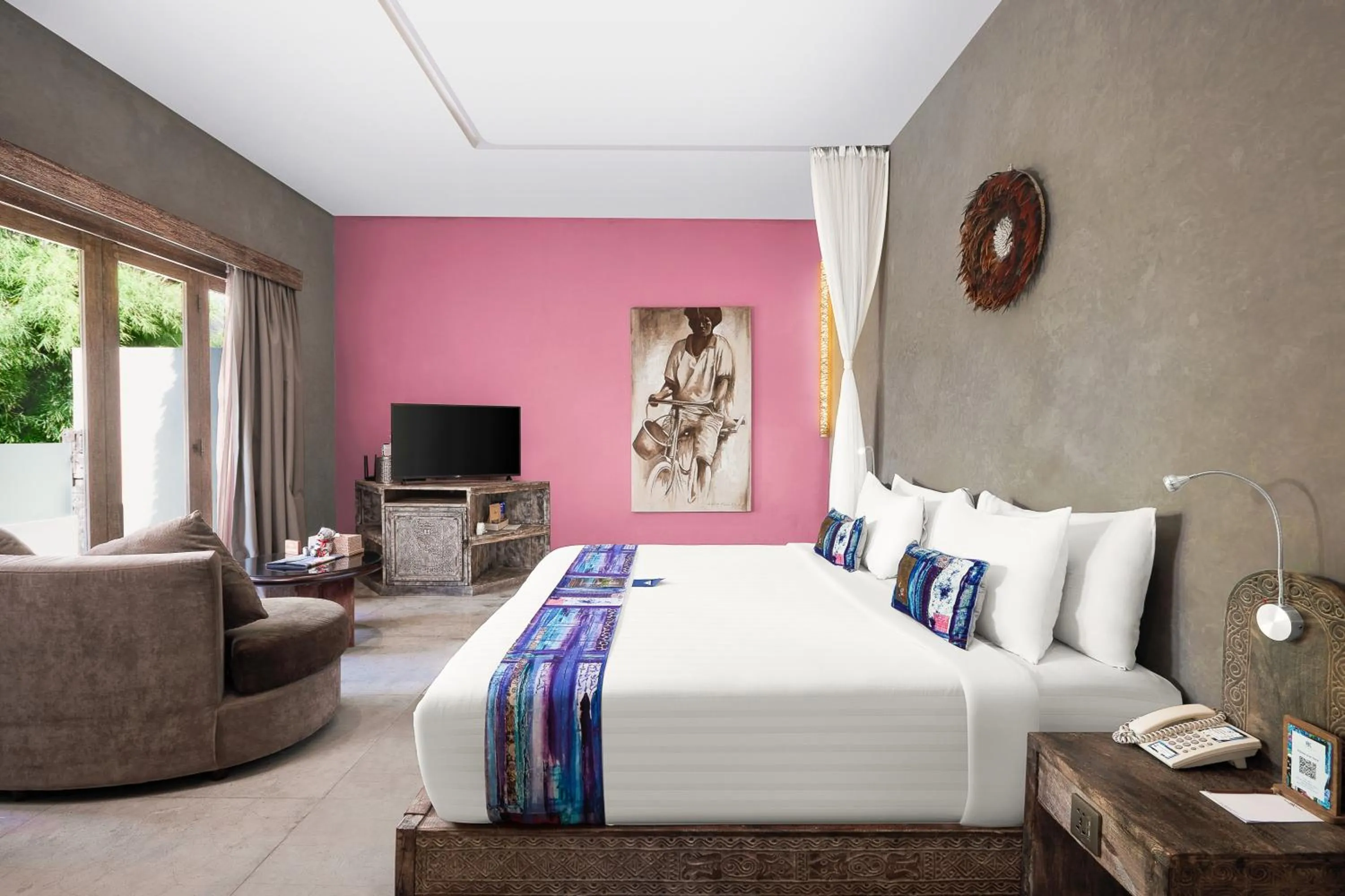 Bedroom, Bed in Blue Karma Dijiwa Seminyak