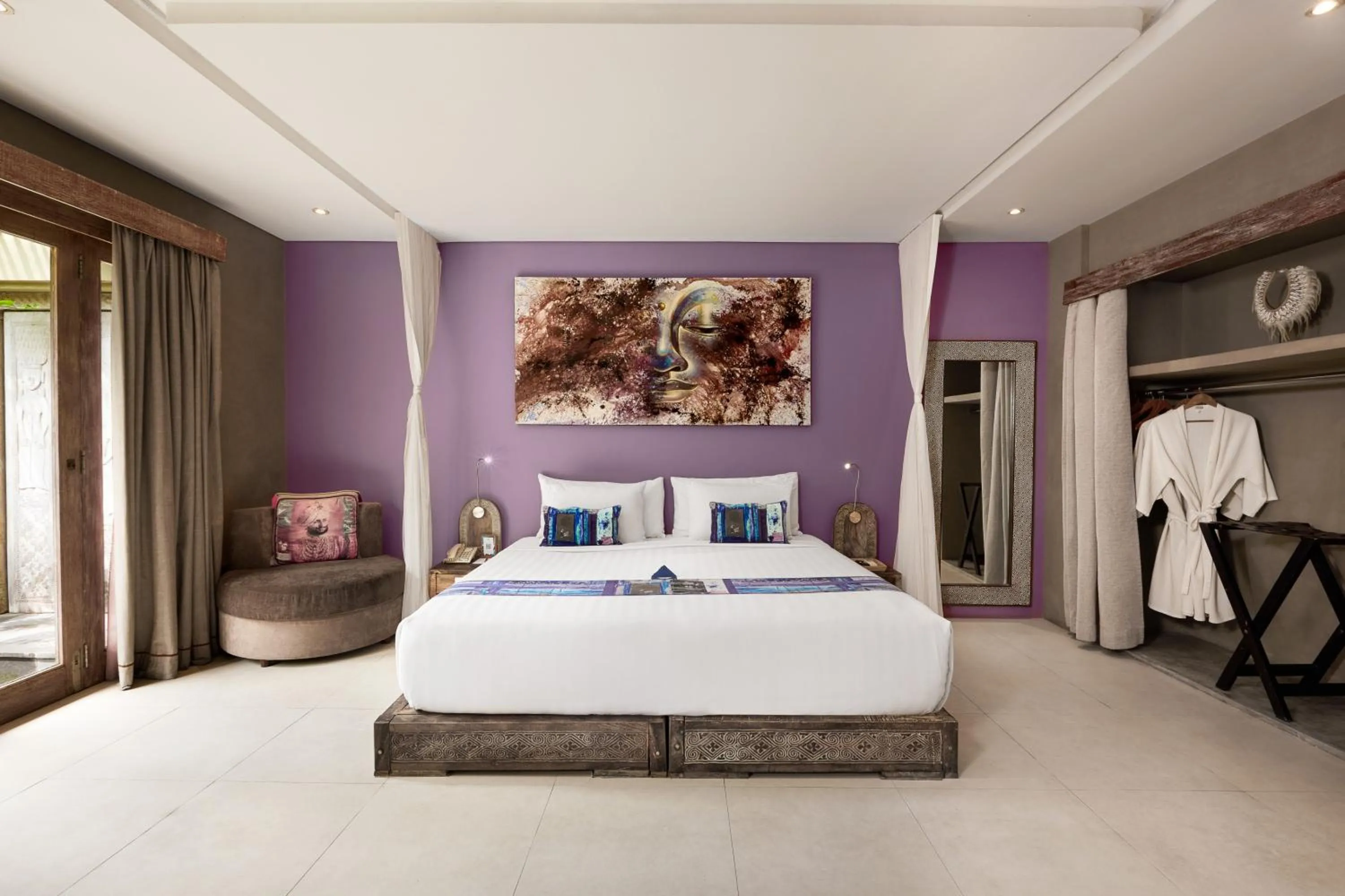 Bedroom, Bed in Blue Karma Dijiwa Seminyak