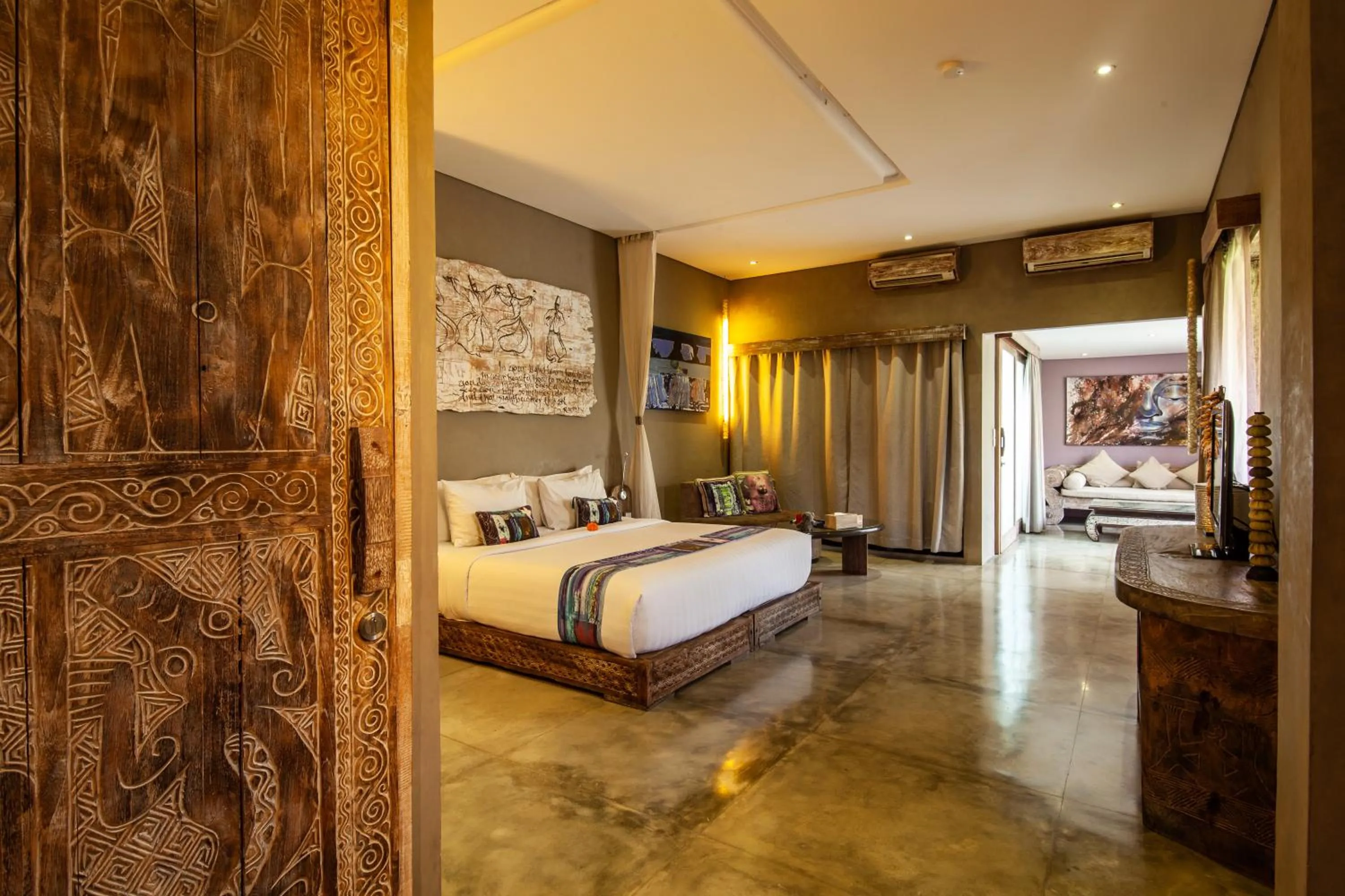 Photo of the whole room, Bed in Blue Karma Dijiwa Seminyak