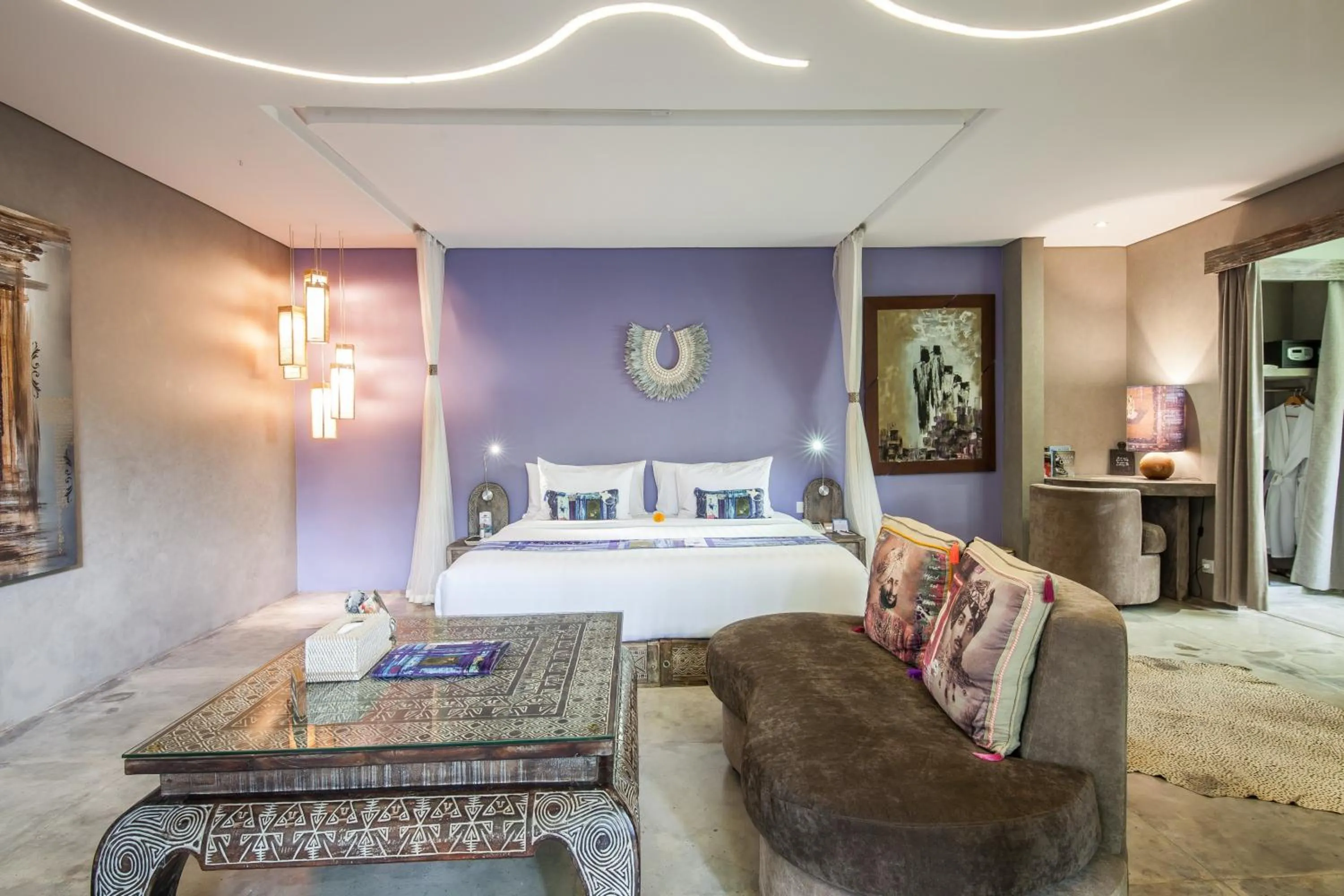 Bedroom, Bed in Blue Karma Dijiwa Seminyak